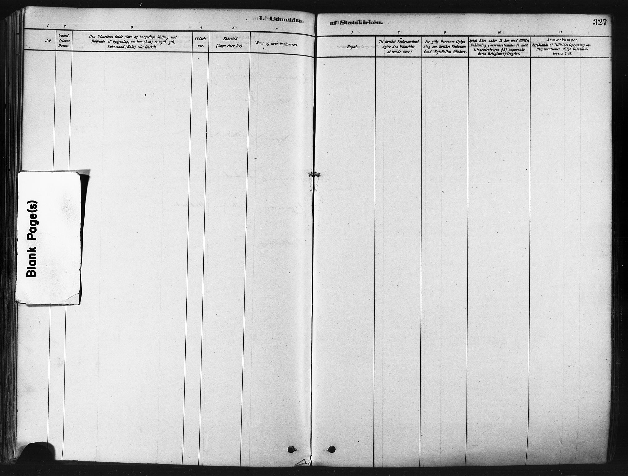 Tranøy sokneprestkontor, AV/SATØ-S-1313/I/Ia/Iaa/L0009kirke: Parish register (official) no. 9, 1878-1904, p. 327