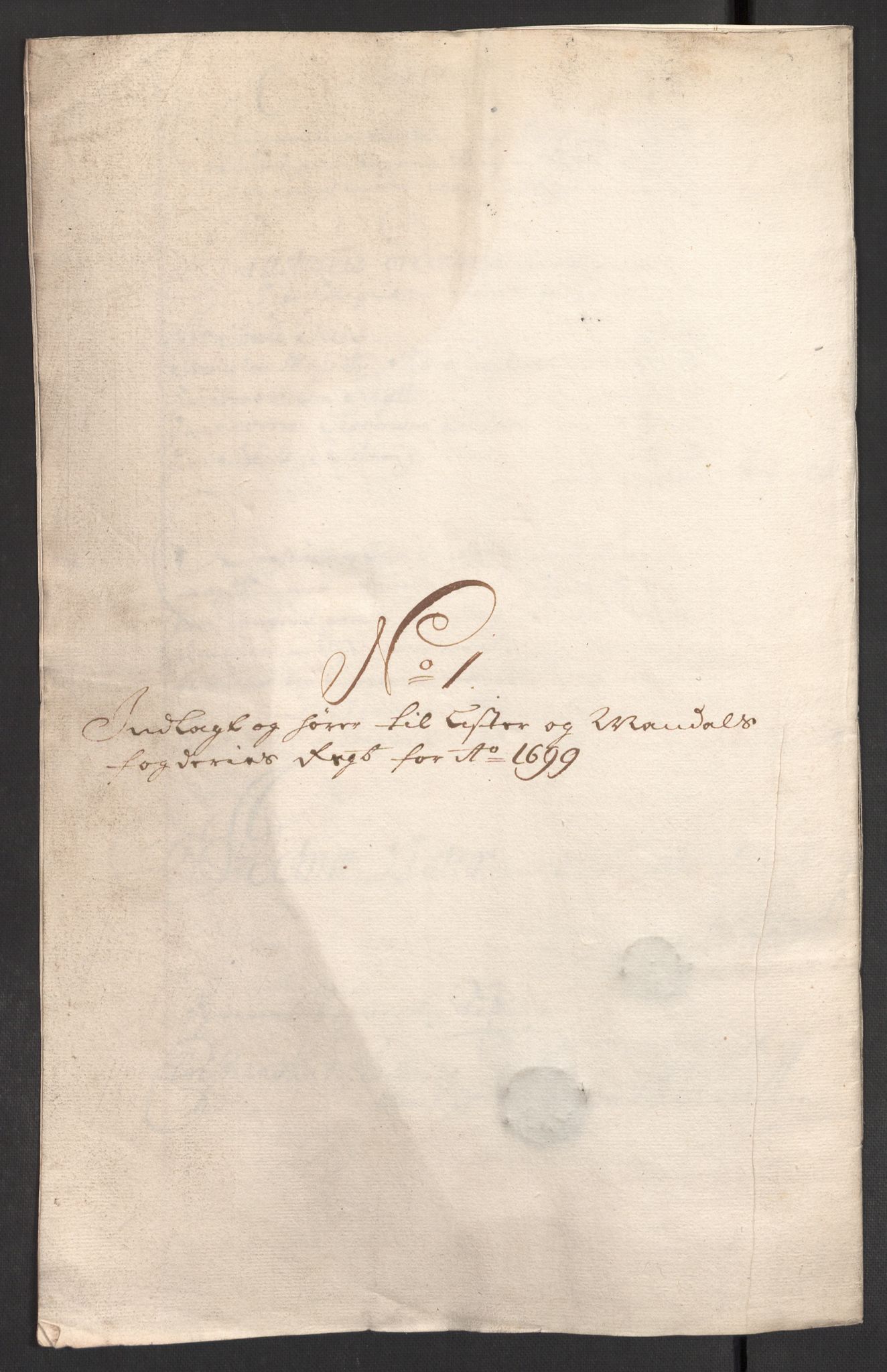 Rentekammeret inntil 1814, Reviderte regnskaper, Fogderegnskap, RA/EA-4092/R43/L2547: Fogderegnskap Lista og Mandal, 1698-1699, p. 173