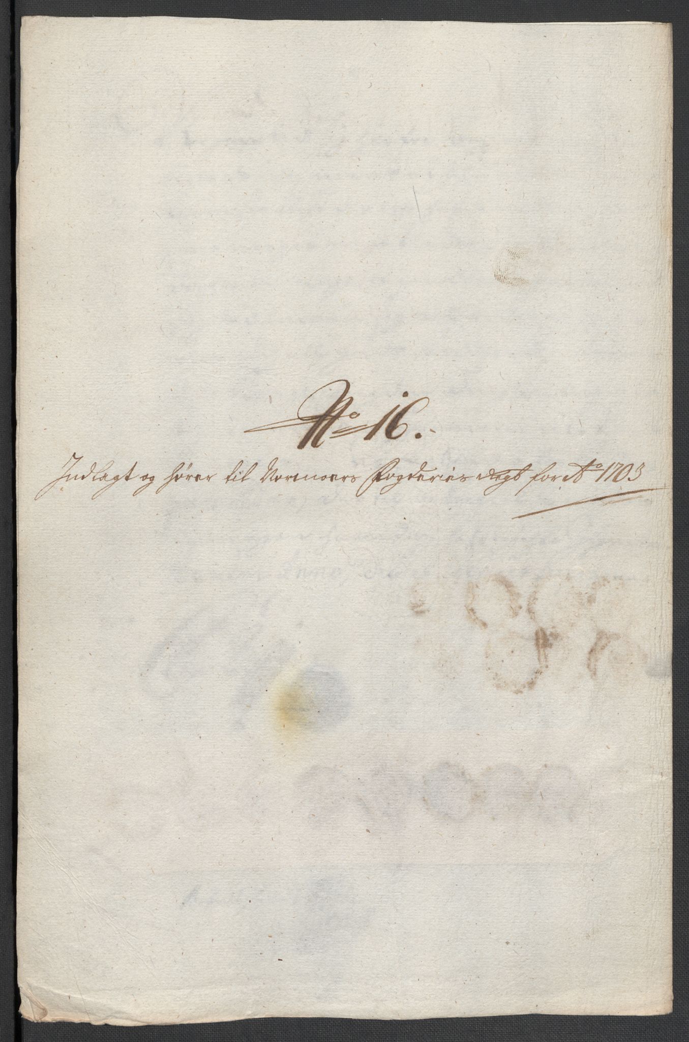 Rentekammeret inntil 1814, Reviderte regnskaper, Fogderegnskap, AV/RA-EA-4092/R56/L3740: Fogderegnskap Nordmøre, 1703-1704, p. 129