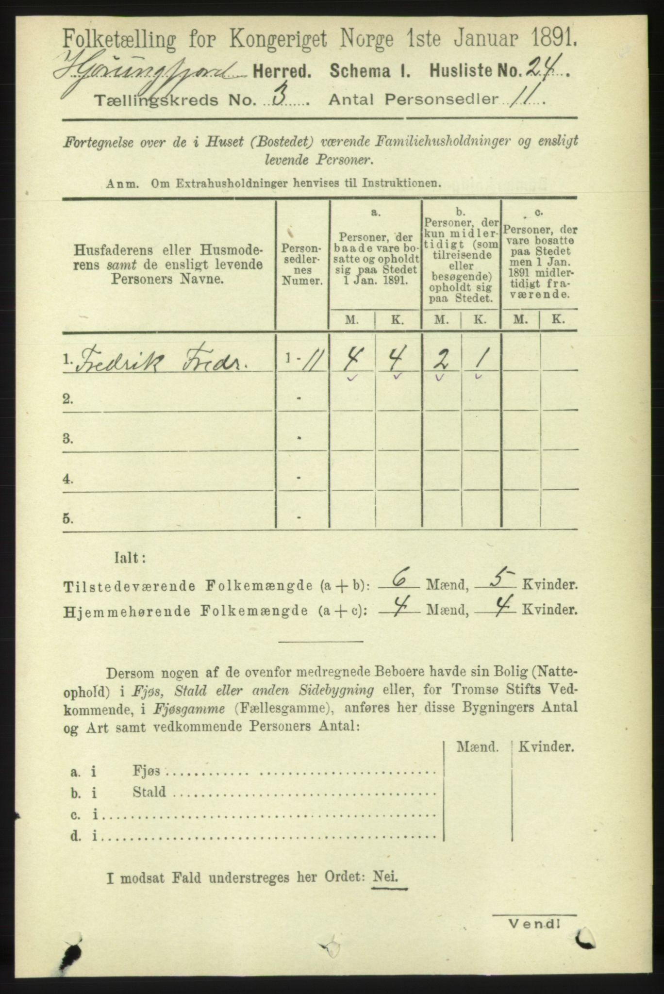 RA, 1891 census for 1522 Hjørundfjord, 1891, p. 459