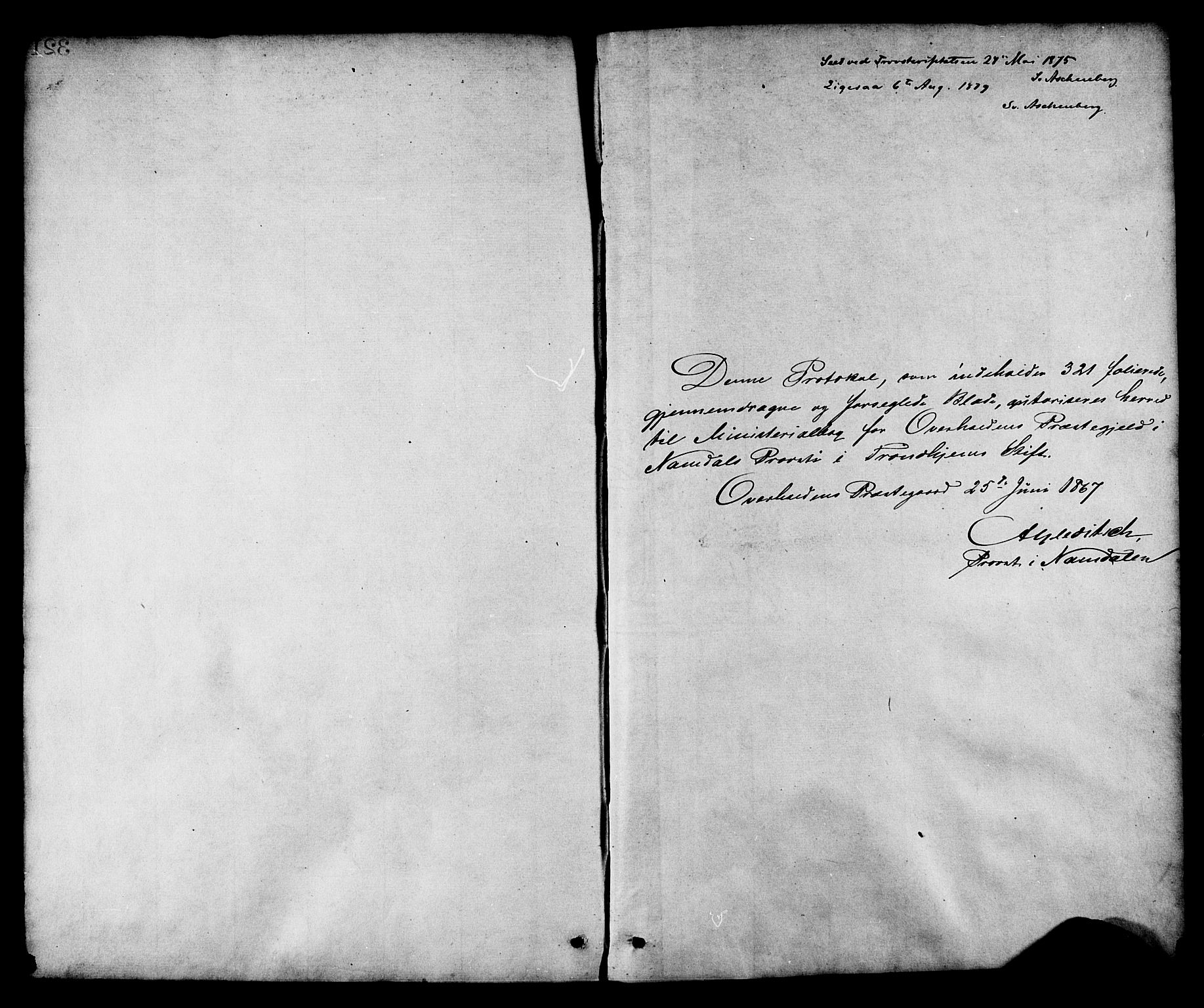 Ministerialprotokoller, klokkerbøker og fødselsregistre - Nord-Trøndelag, SAT/A-1458/764/L0554: Parish register (official) no. 764A09, 1867-1880