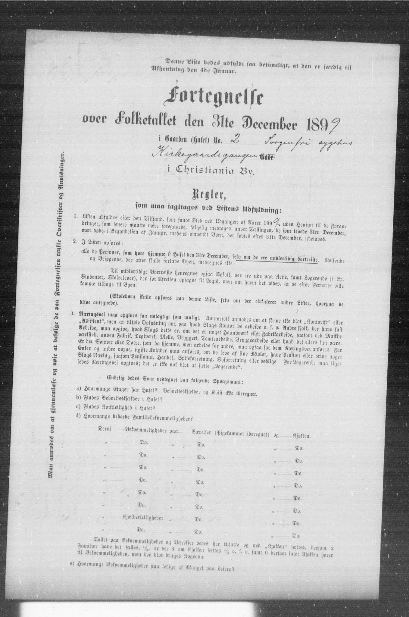 OBA, Municipal Census 1899 for Kristiania, 1899, p. 6628