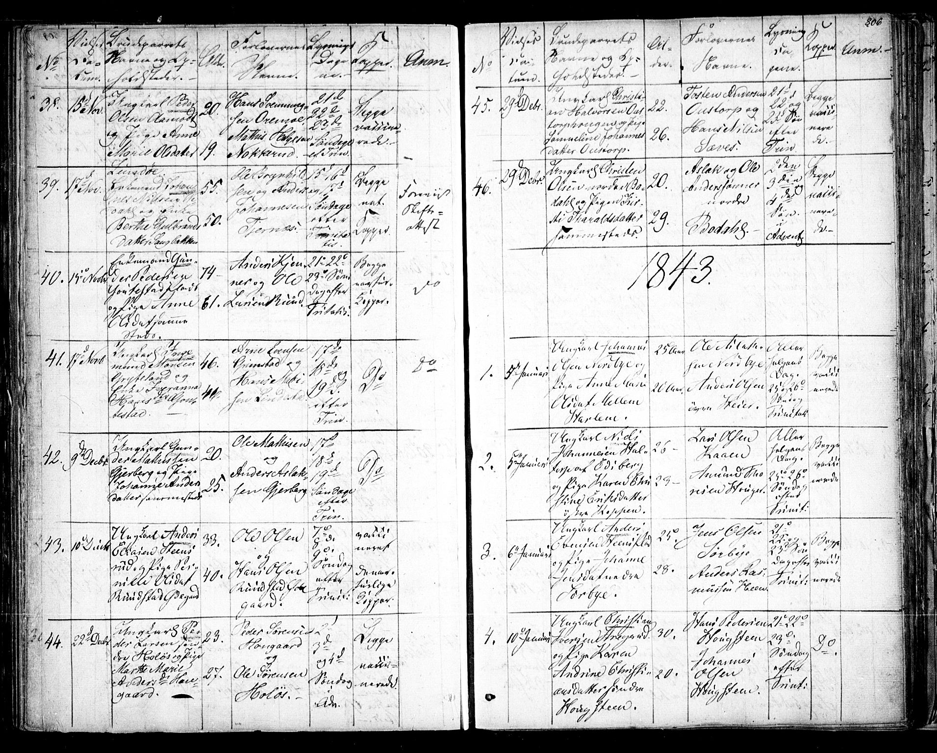 Rakkestad prestekontor Kirkebøker, AV/SAO-A-2008/F/Fa/L0008: Parish register (official) no. I 8, 1842-1849, p. 805-806