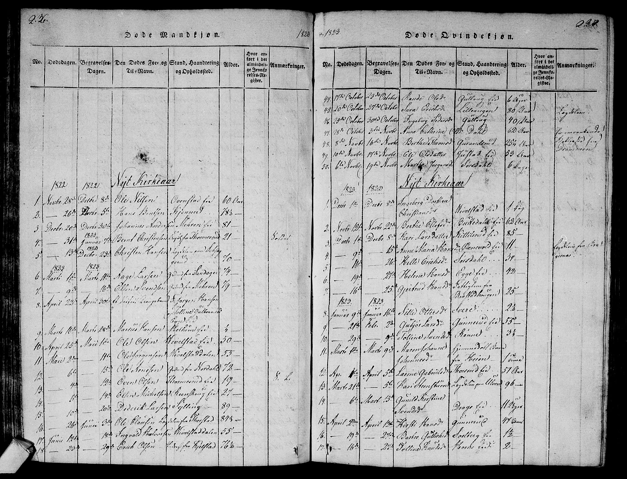 Lier kirkebøker, AV/SAKO-A-230/G/Ga/L0001: Parish register (copy) no. I 1, 1813-1824, p. 236-237