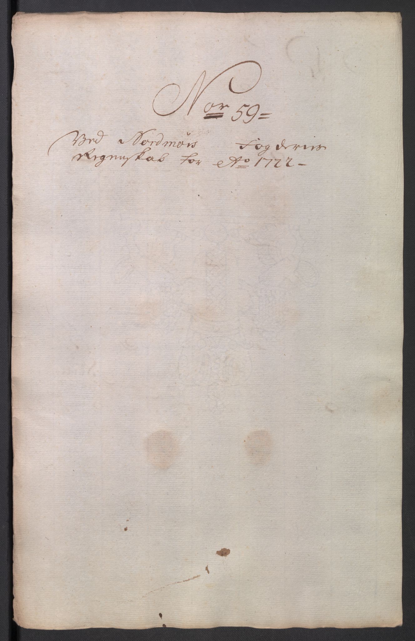 Rentekammeret inntil 1814, Reviderte regnskaper, Fogderegnskap, AV/RA-EA-4092/R56/L3755: Fogderegnskap Nordmøre, 1722, p. 333