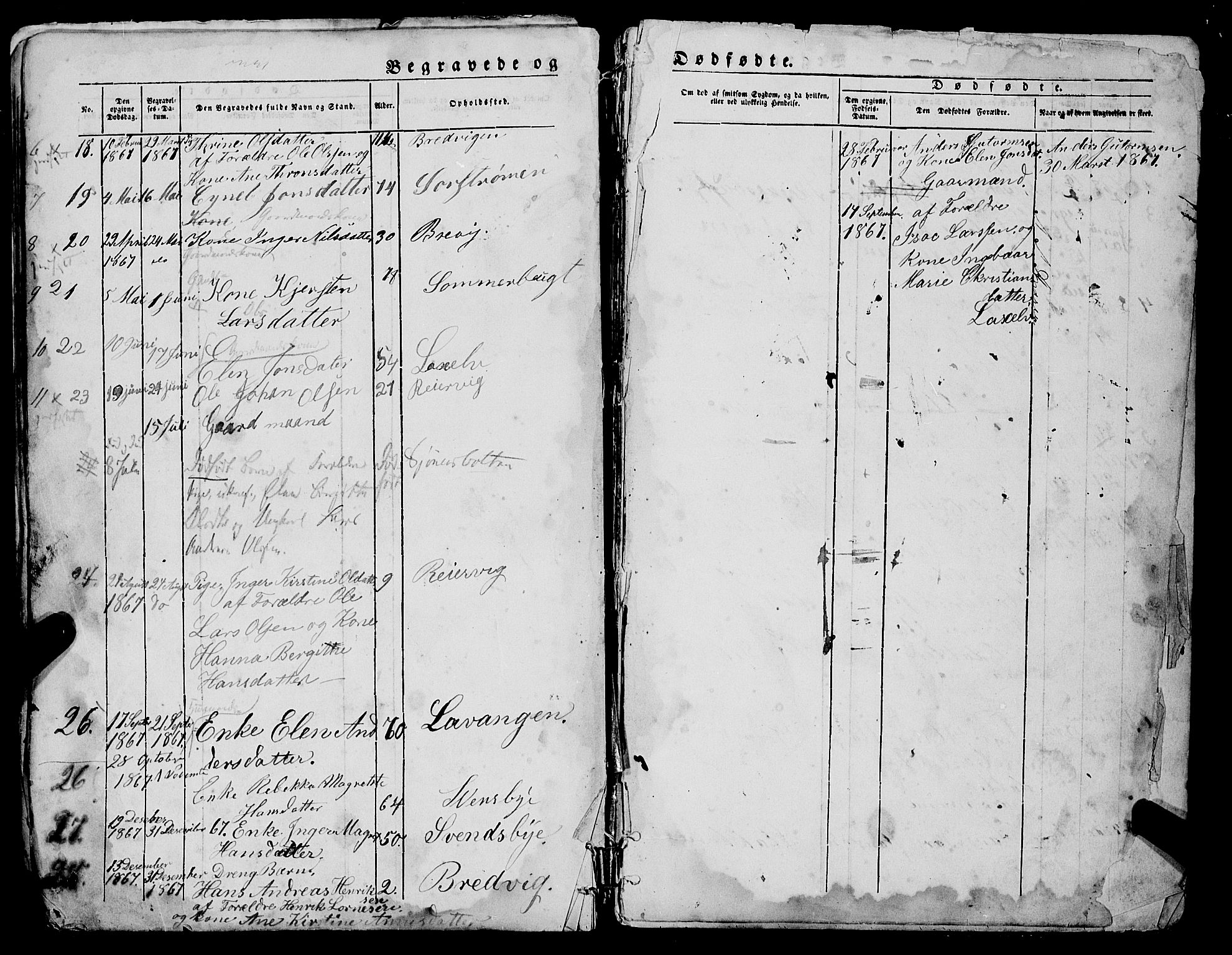 Lyngen sokneprestembete, AV/SATØ-S-1289/H/He/Heb/L0005klokker: Parish register (copy) no. 5, 1847-1882