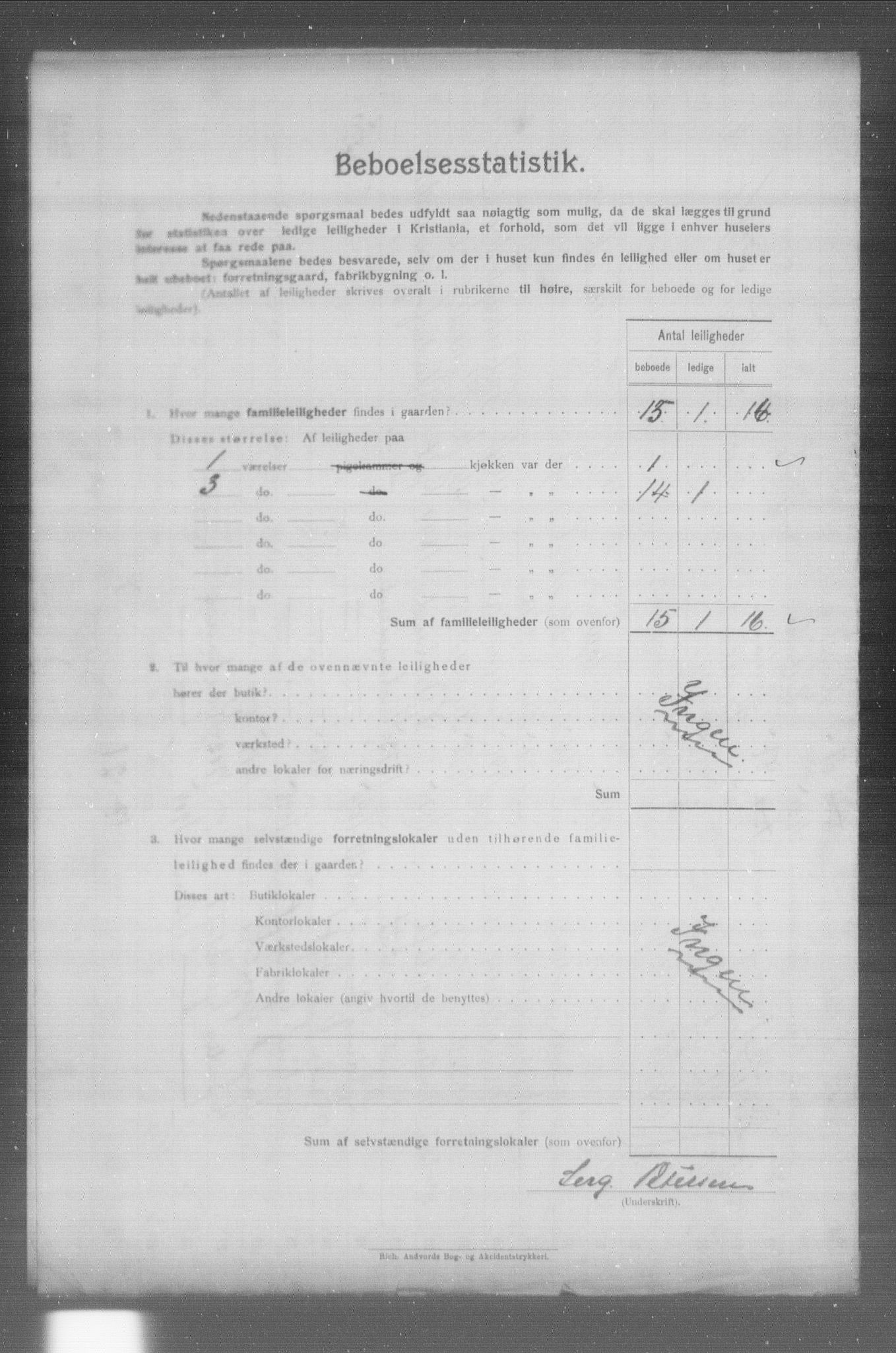 OBA, Municipal Census 1904 for Kristiania, 1904, p. 23499