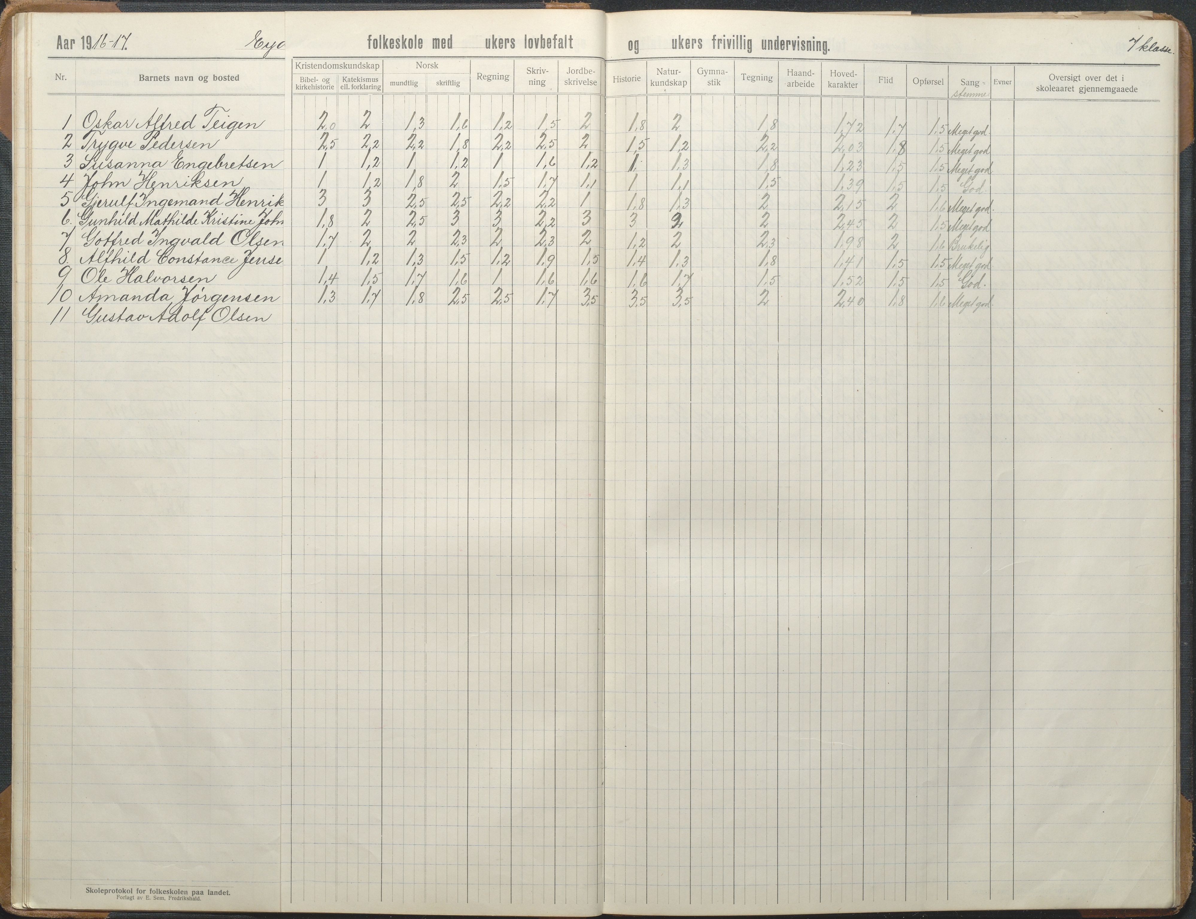 Stokken kommune, AAKS/KA0917-PK/04/04d/L0012: Skoleprotokoll, 1913-1938