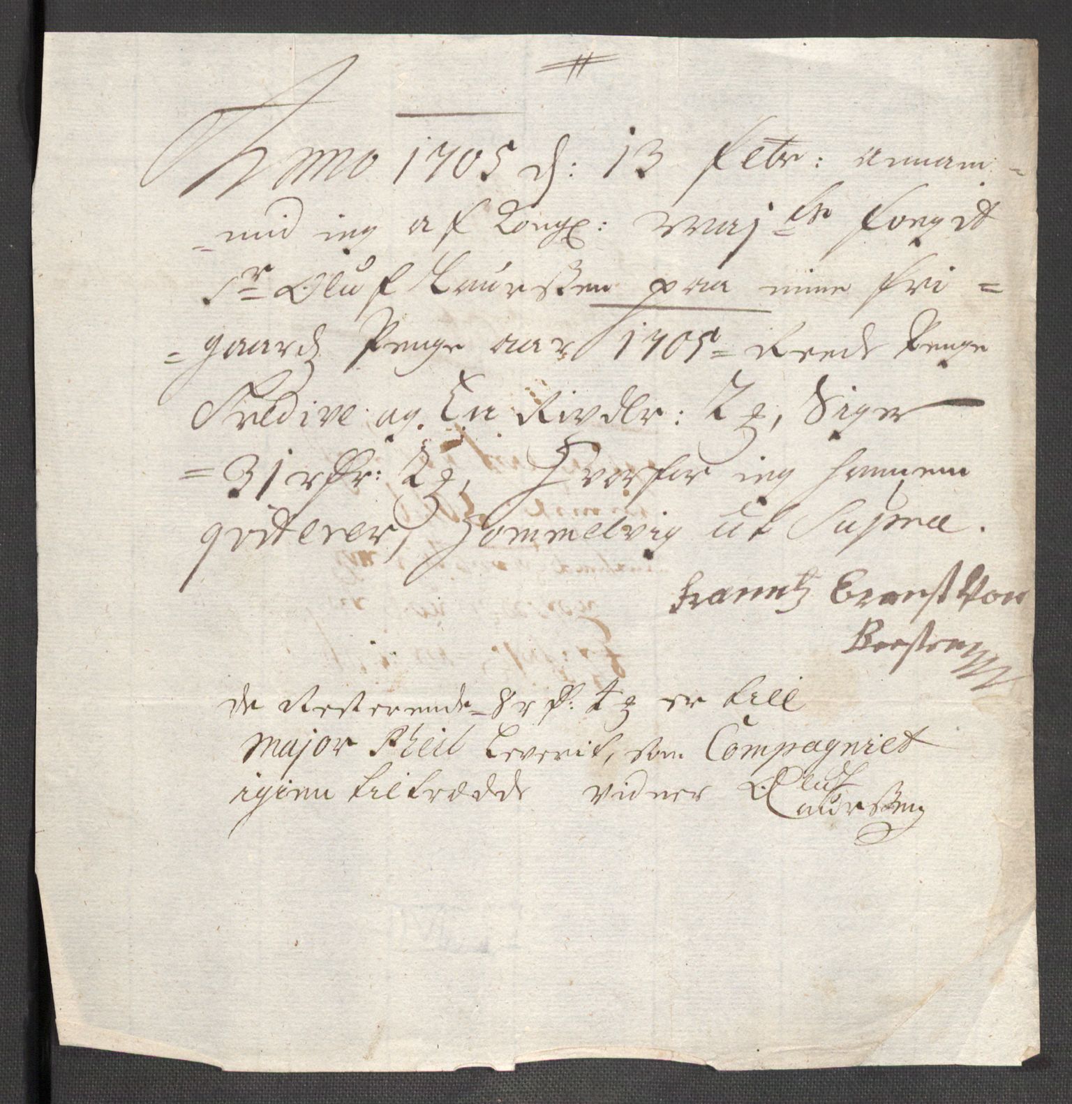 Rentekammeret inntil 1814, Reviderte regnskaper, Fogderegnskap, AV/RA-EA-4092/R48/L2983: Fogderegnskap Sunnhordland og Hardanger, 1705, p. 191