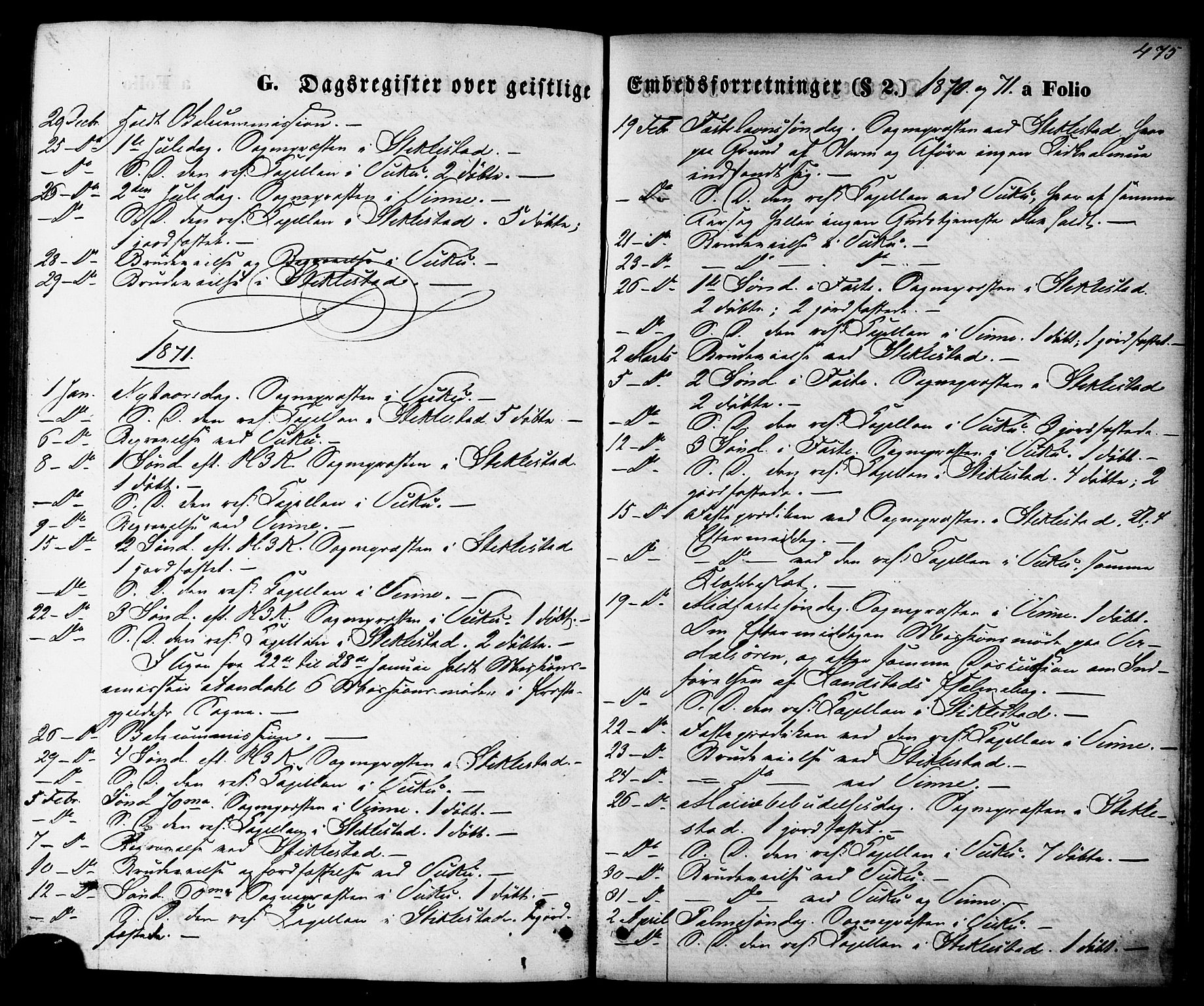 Ministerialprotokoller, klokkerbøker og fødselsregistre - Nord-Trøndelag, SAT/A-1458/723/L0242: Parish register (official) no. 723A11, 1870-1880, p. 475