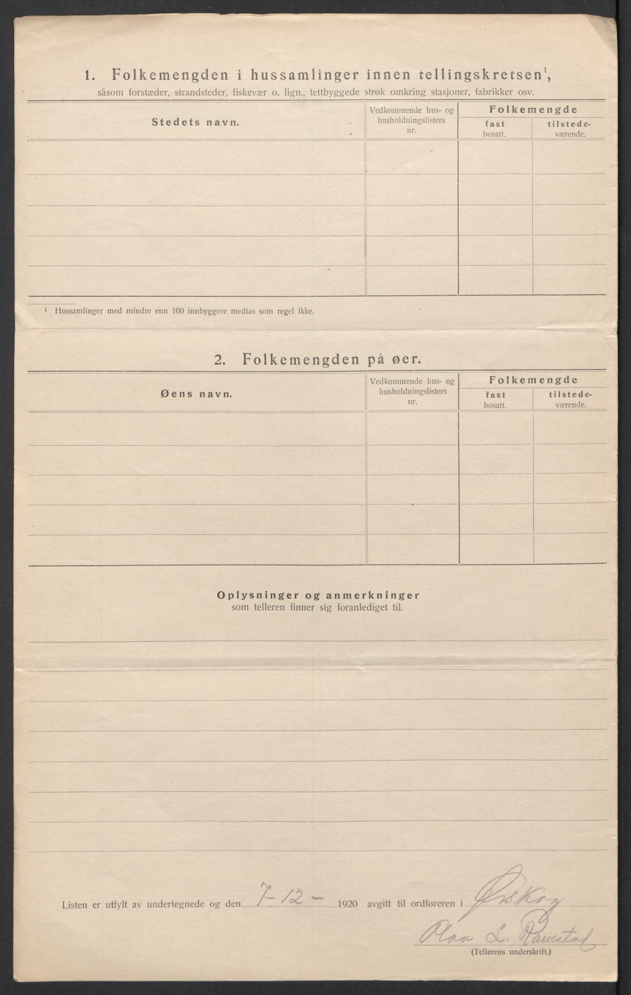 SAT, 1920 census for Ørskog, 1920, p. 27