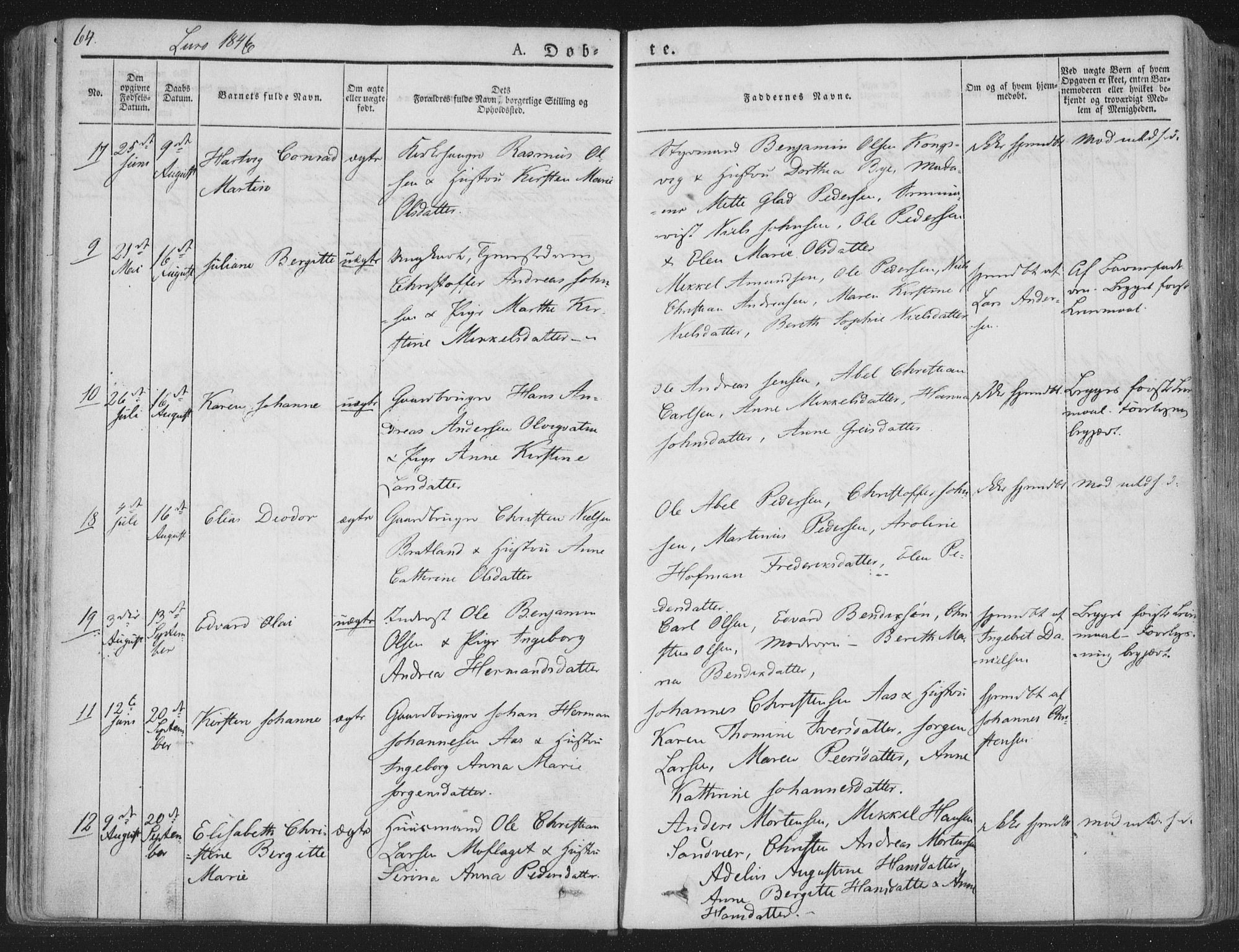 Ministerialprotokoller, klokkerbøker og fødselsregistre - Nordland, SAT/A-1459/839/L0565: Parish register (official) no. 839A02, 1825-1862, p. 64