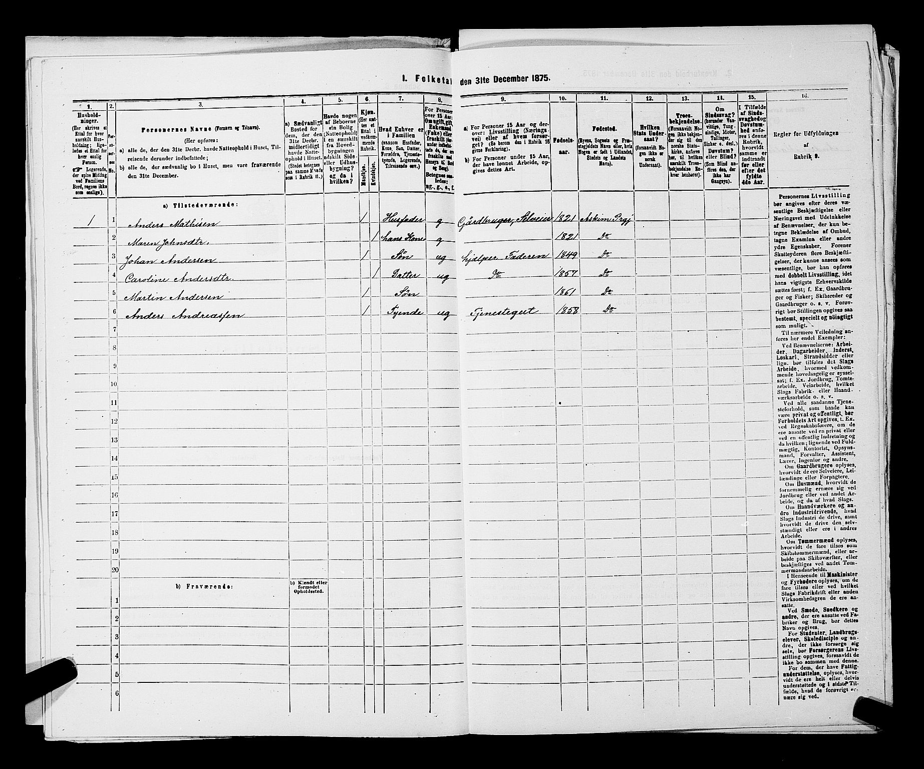 RA, 1875 census for 0124P Askim, 1875, p. 119