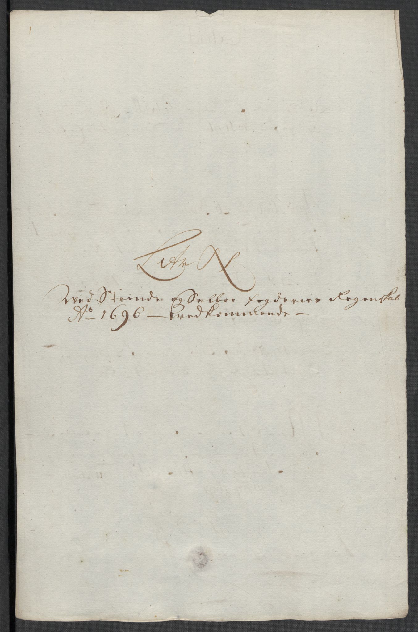 Rentekammeret inntil 1814, Reviderte regnskaper, Fogderegnskap, AV/RA-EA-4092/R61/L4106: Fogderegnskap Strinda og Selbu, 1696-1697, p. 98