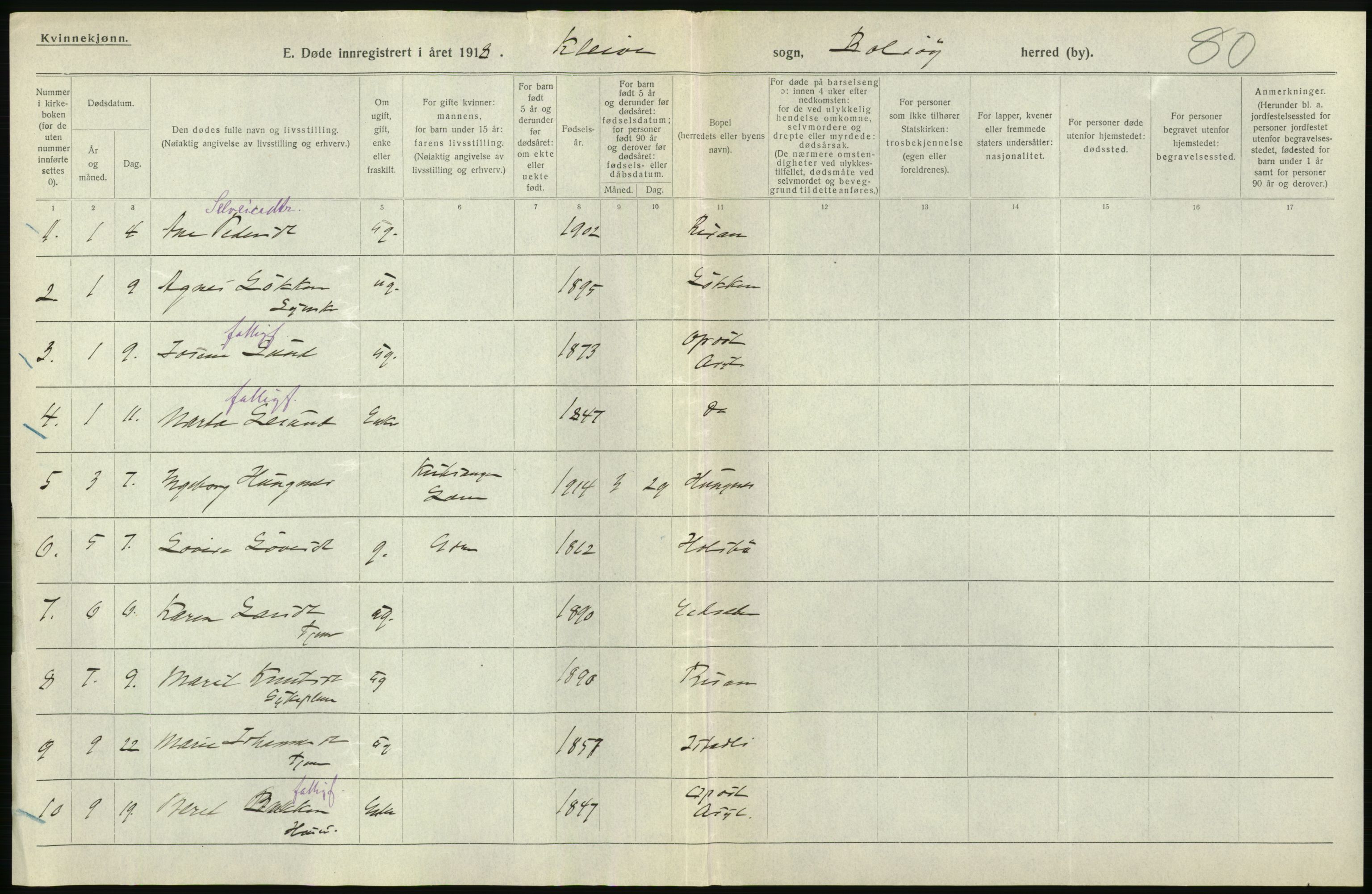 Statistisk sentralbyrå, Sosiodemografiske emner, Befolkning, AV/RA-S-2228/D/Df/Dfb/Dfbh/L0045: Møre fylke: Døde. Bygder og byer., 1918, p. 146