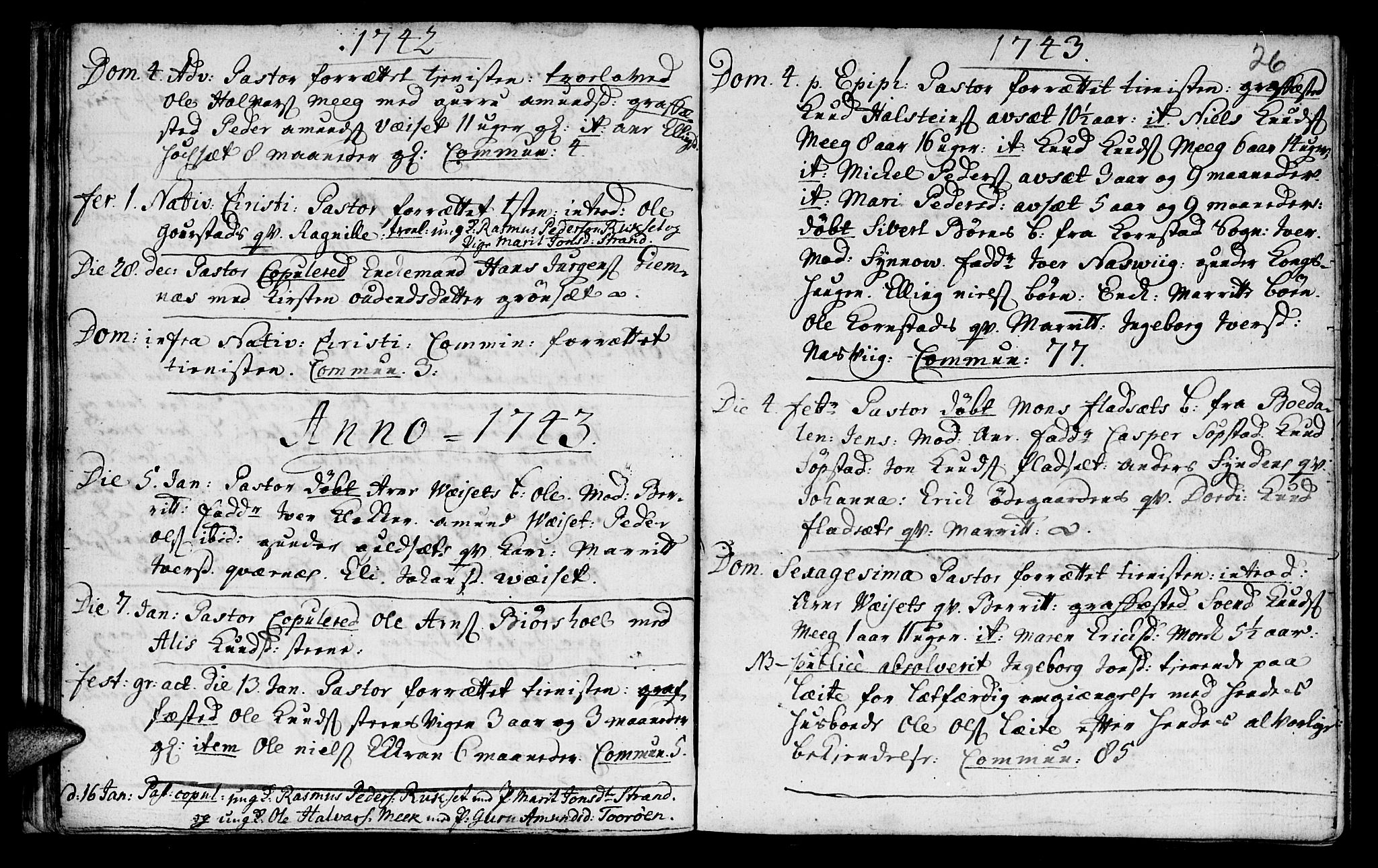 Ministerialprotokoller, klokkerbøker og fødselsregistre - Møre og Romsdal, SAT/A-1454/568/L0797: Parish register (official) no. 568A06, 1731-1760, p. 26