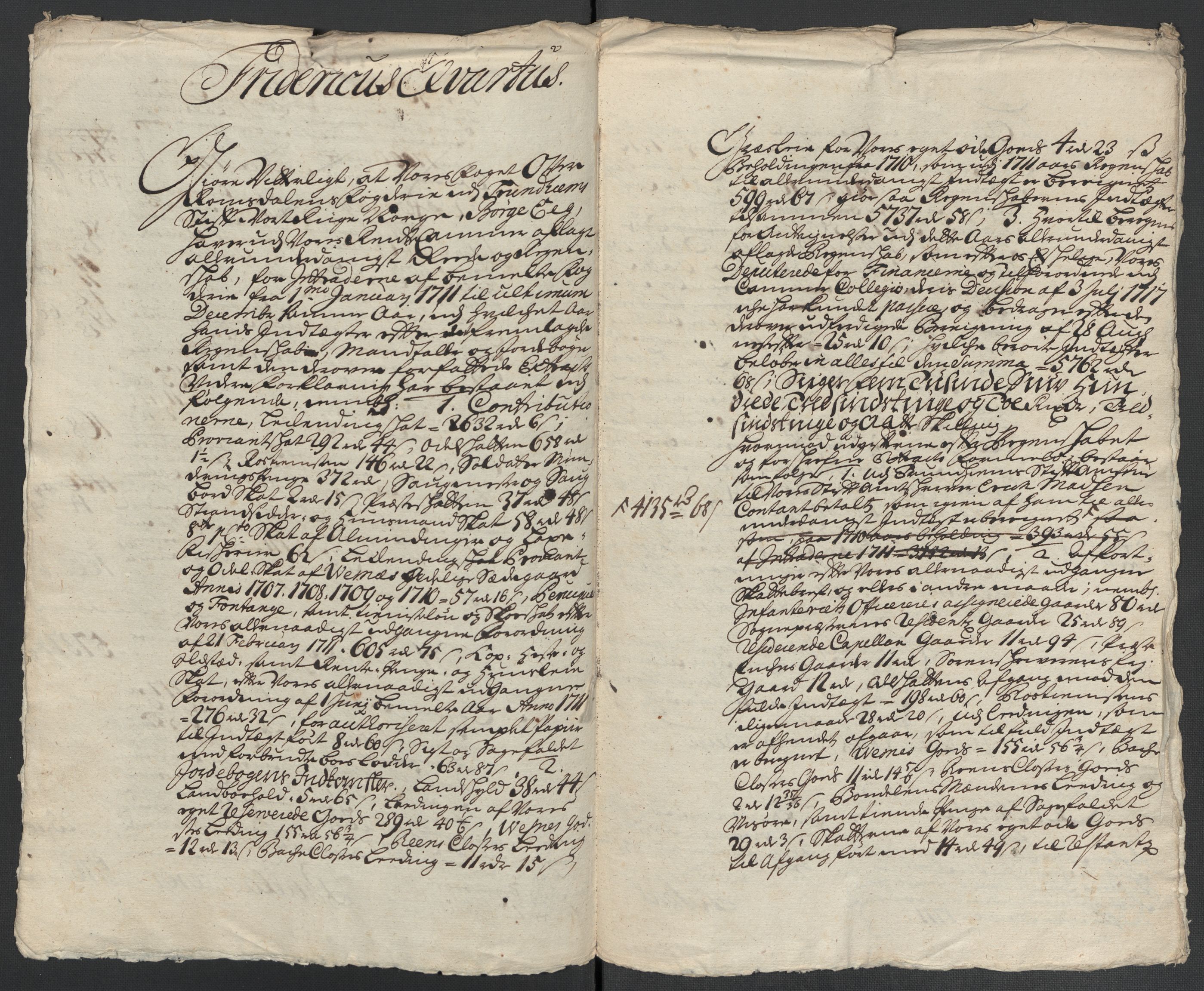 Rentekammeret inntil 1814, Reviderte regnskaper, Fogderegnskap, AV/RA-EA-4092/R55/L3660: Fogderegnskap Romsdal, 1711, p. 484