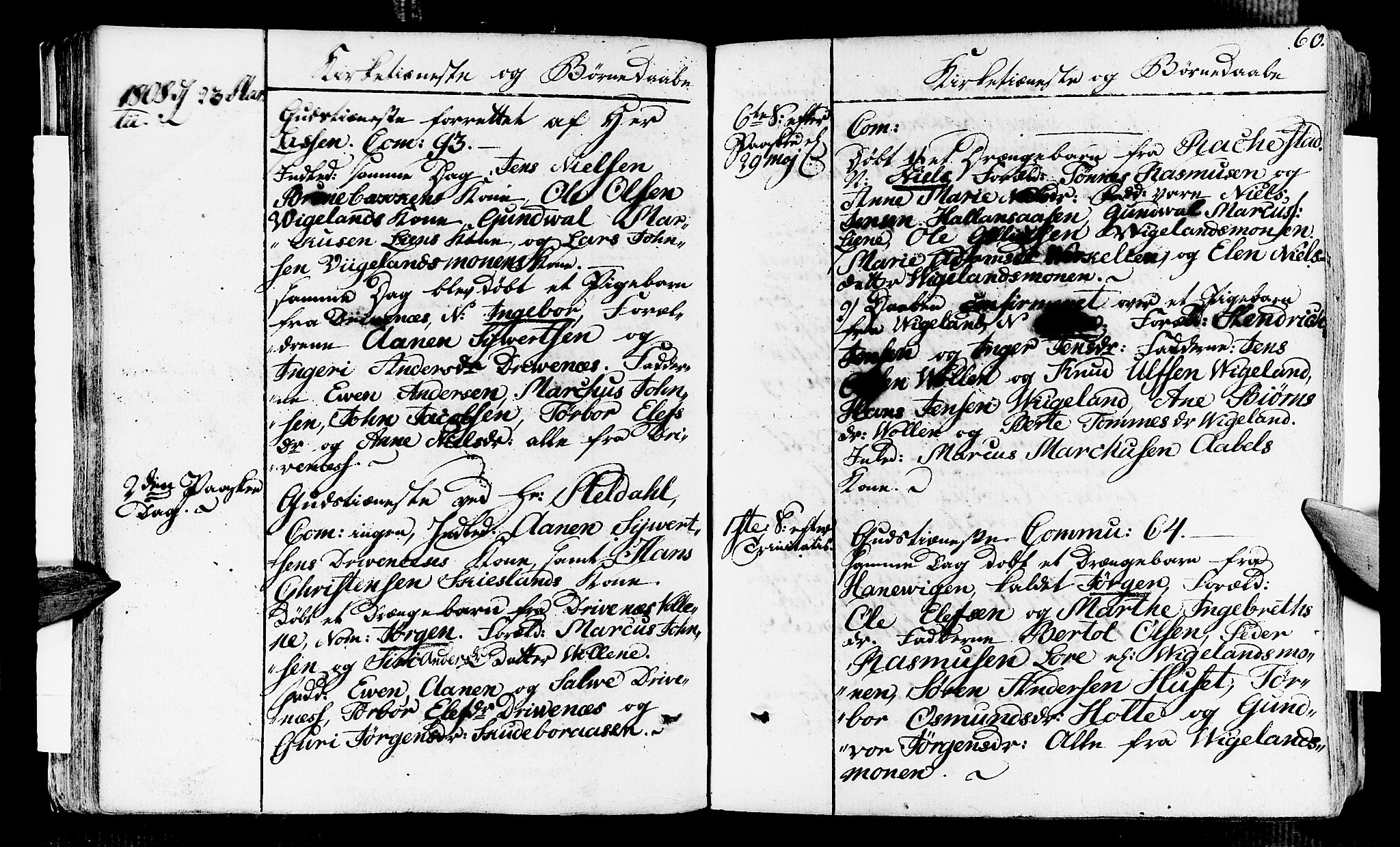 Vennesla sokneprestkontor, AV/SAK-1111-0045/Fa/Fab/L0002: Parish register (official) no. A 2, 1794-1834, p. 60