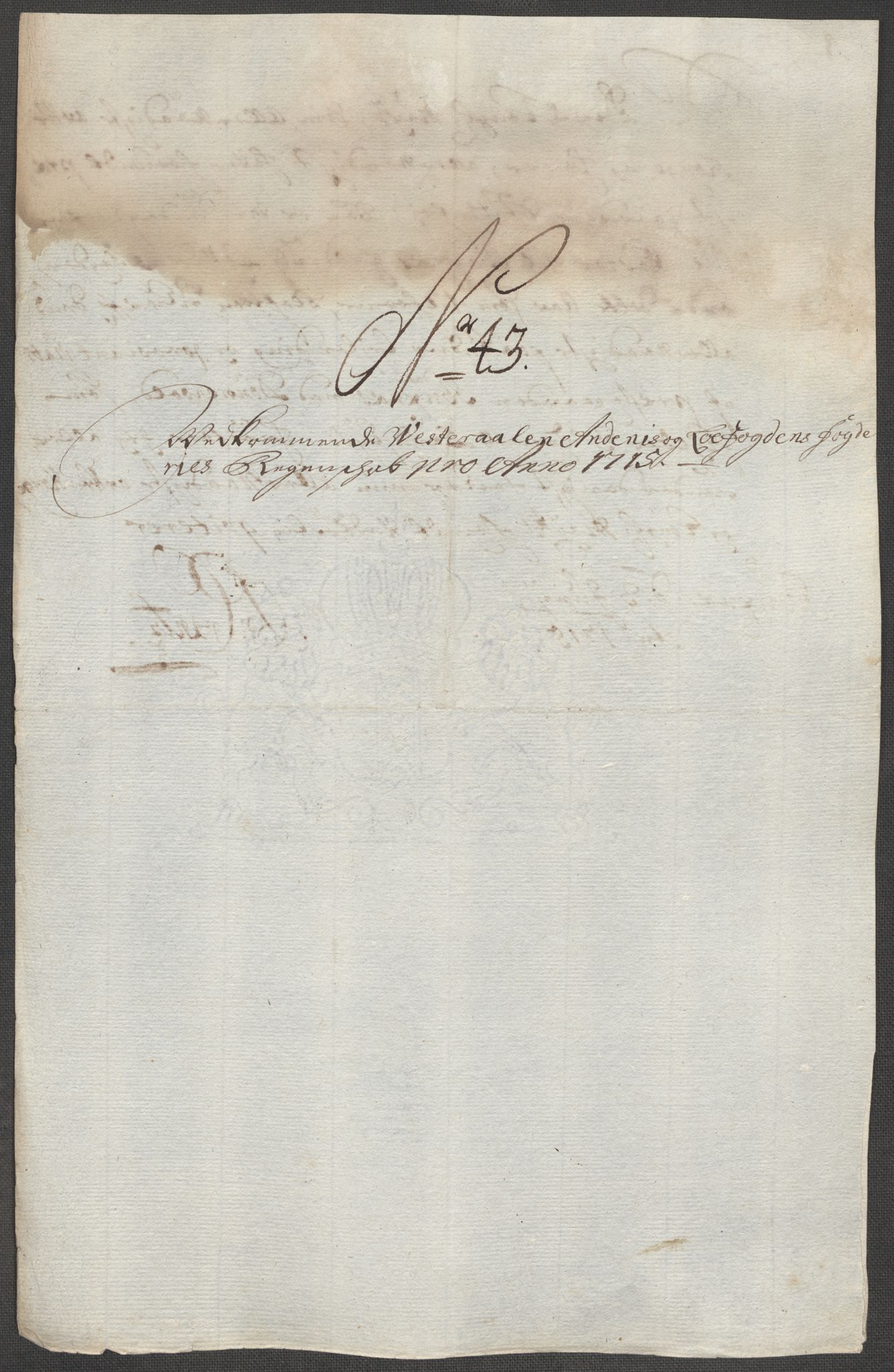 Rentekammeret inntil 1814, Reviderte regnskaper, Fogderegnskap, AV/RA-EA-4092/R67/L4681: Fogderegnskap Vesterålen, Andenes og Lofoten, 1715, p. 218