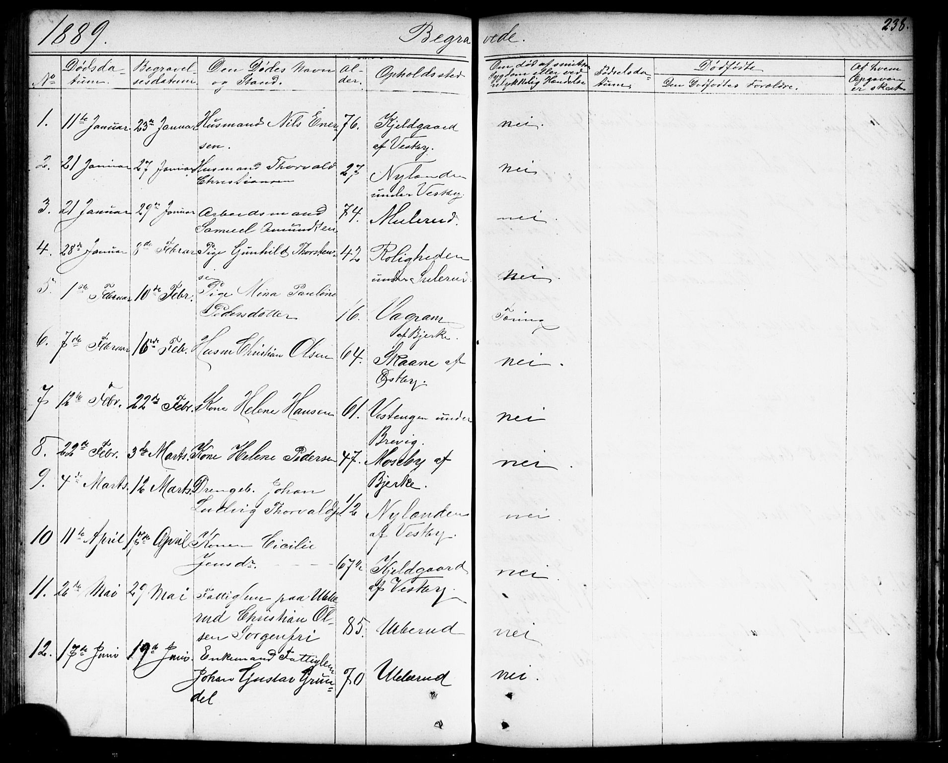 Enebakk prestekontor Kirkebøker, SAO/A-10171c/G/Gb/L0001: Parish register (copy) no. II 1, 1859-1890, p. 238