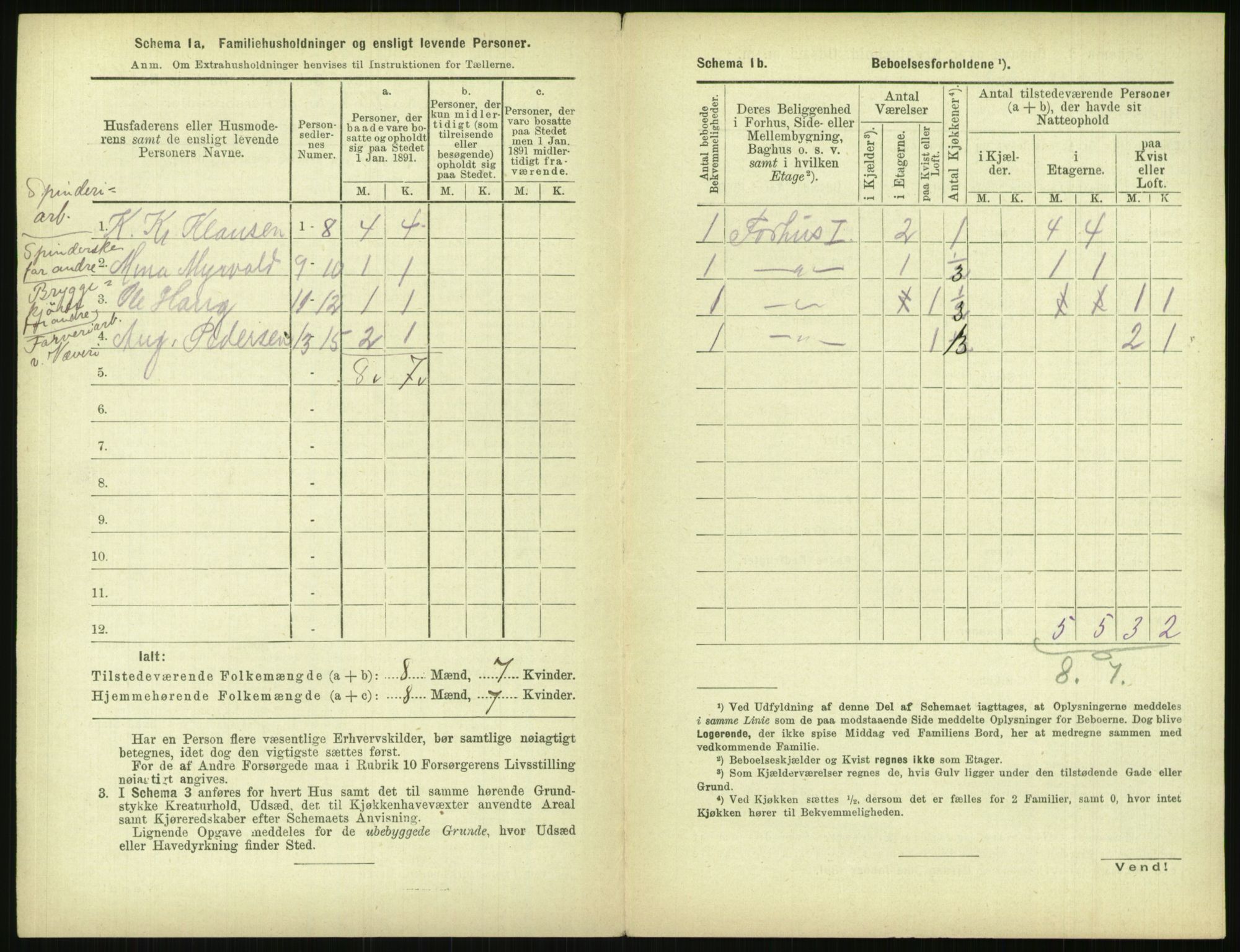 RA, 1891 census for 0301 Kristiania, 1891, p. 155078