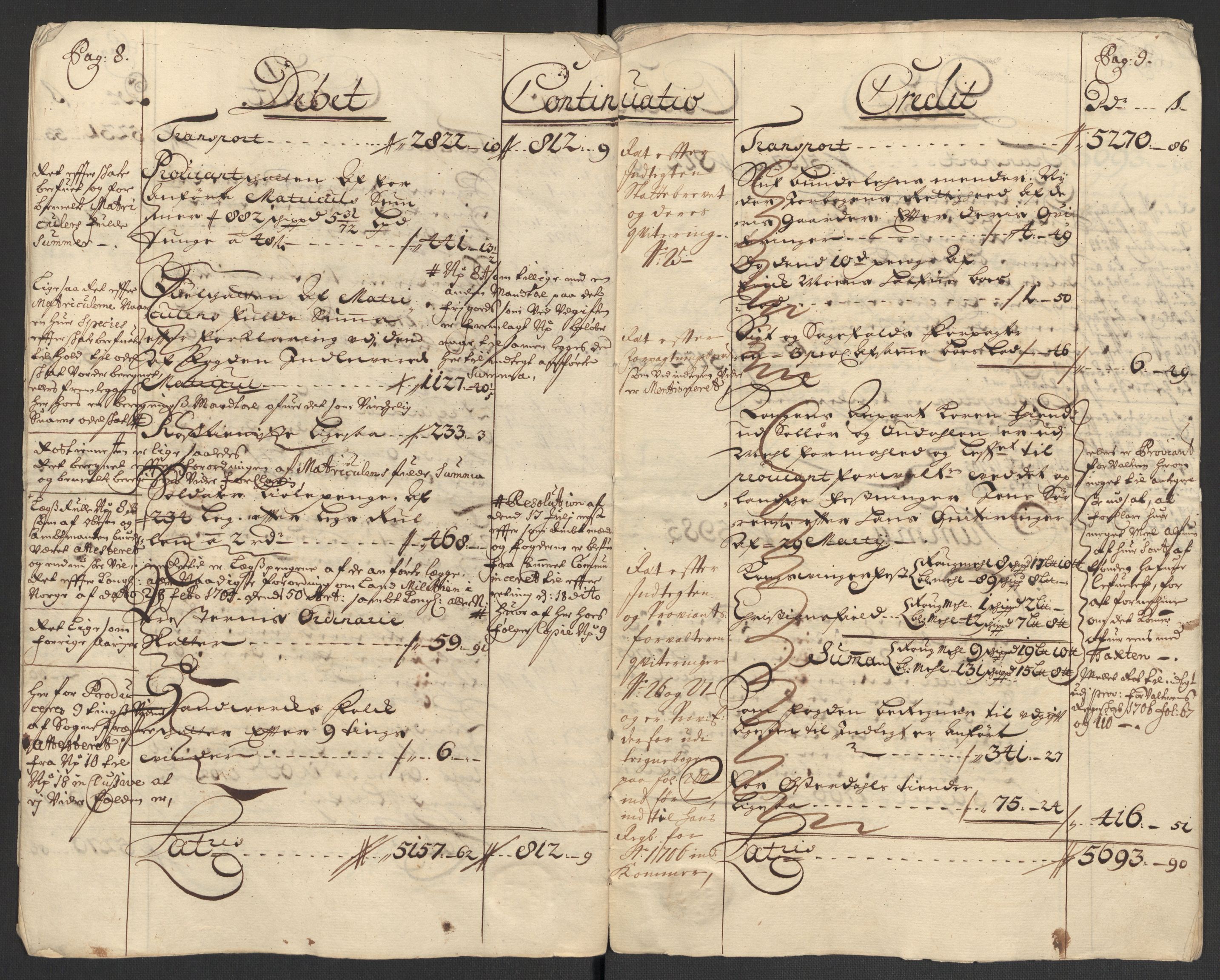 Rentekammeret inntil 1814, Reviderte regnskaper, Fogderegnskap, AV/RA-EA-4092/R13/L0843: Fogderegnskap Solør, Odal og Østerdal, 1705-1706, p. 7