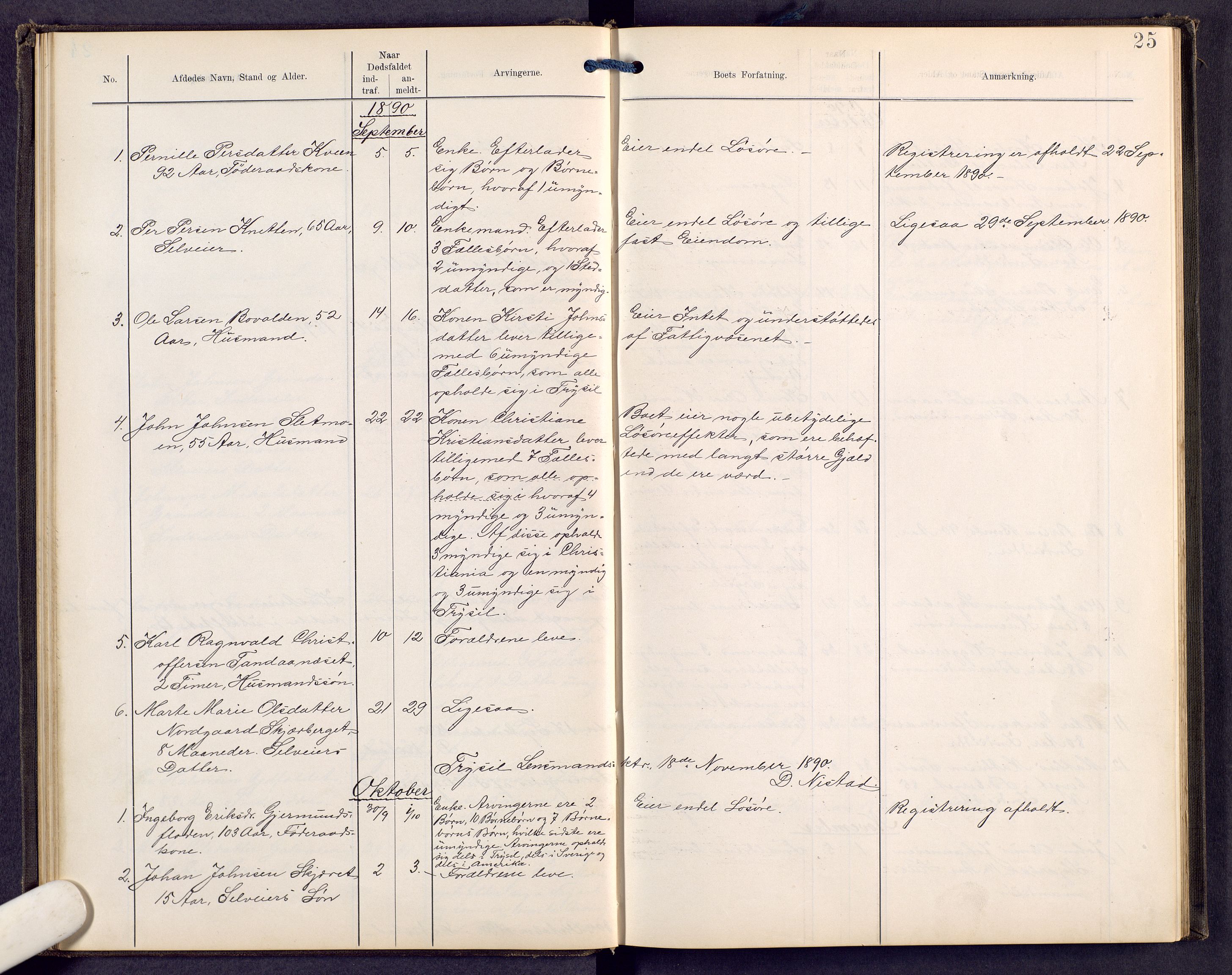 Sør-Østerdal sorenskriveri, SAH/TING-018/J/Jg/L0008: Dødsfallsjournal, 1886-1902, p. 25