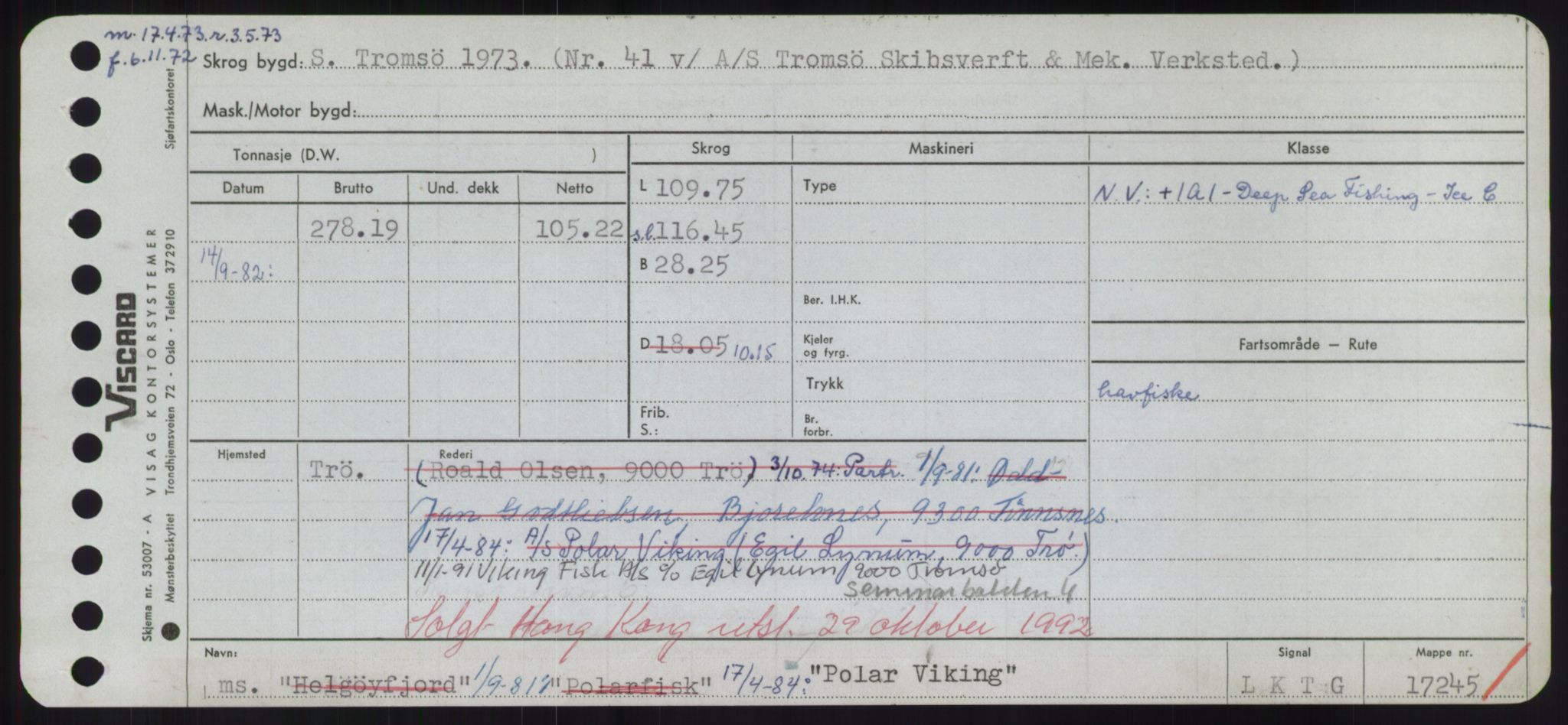 Sjøfartsdirektoratet med forløpere, Skipsmålingen, RA/S-1627/H/Hd/L0029: Fartøy, P, p. 329