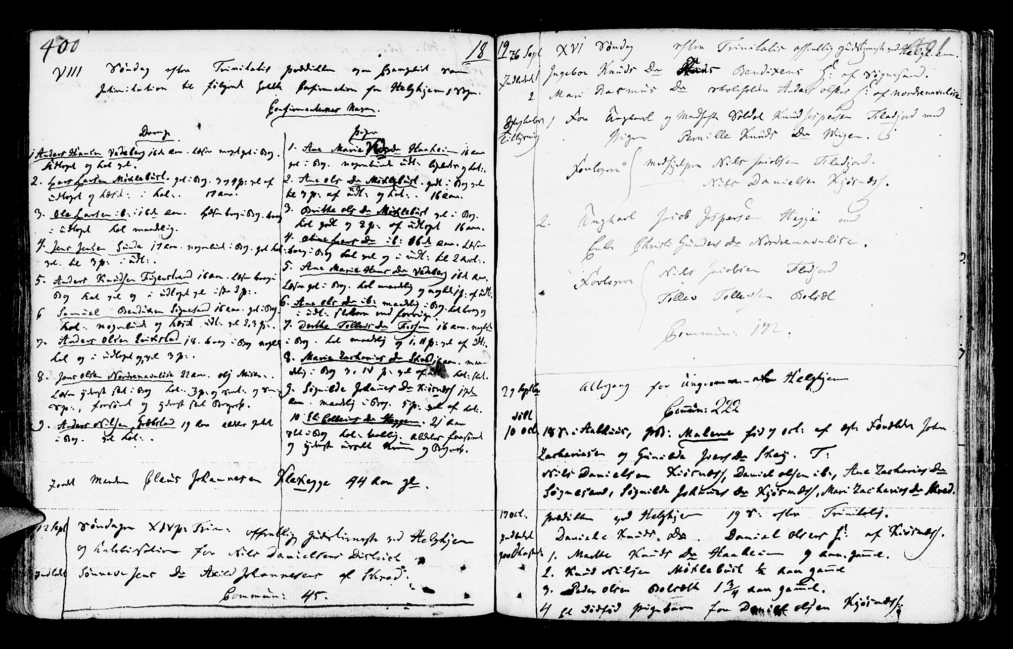 Jølster sokneprestembete, AV/SAB-A-80701/H/Haa/Haaa/L0006: Parish register (official) no. A 6, 1790-1821, p. 400-401