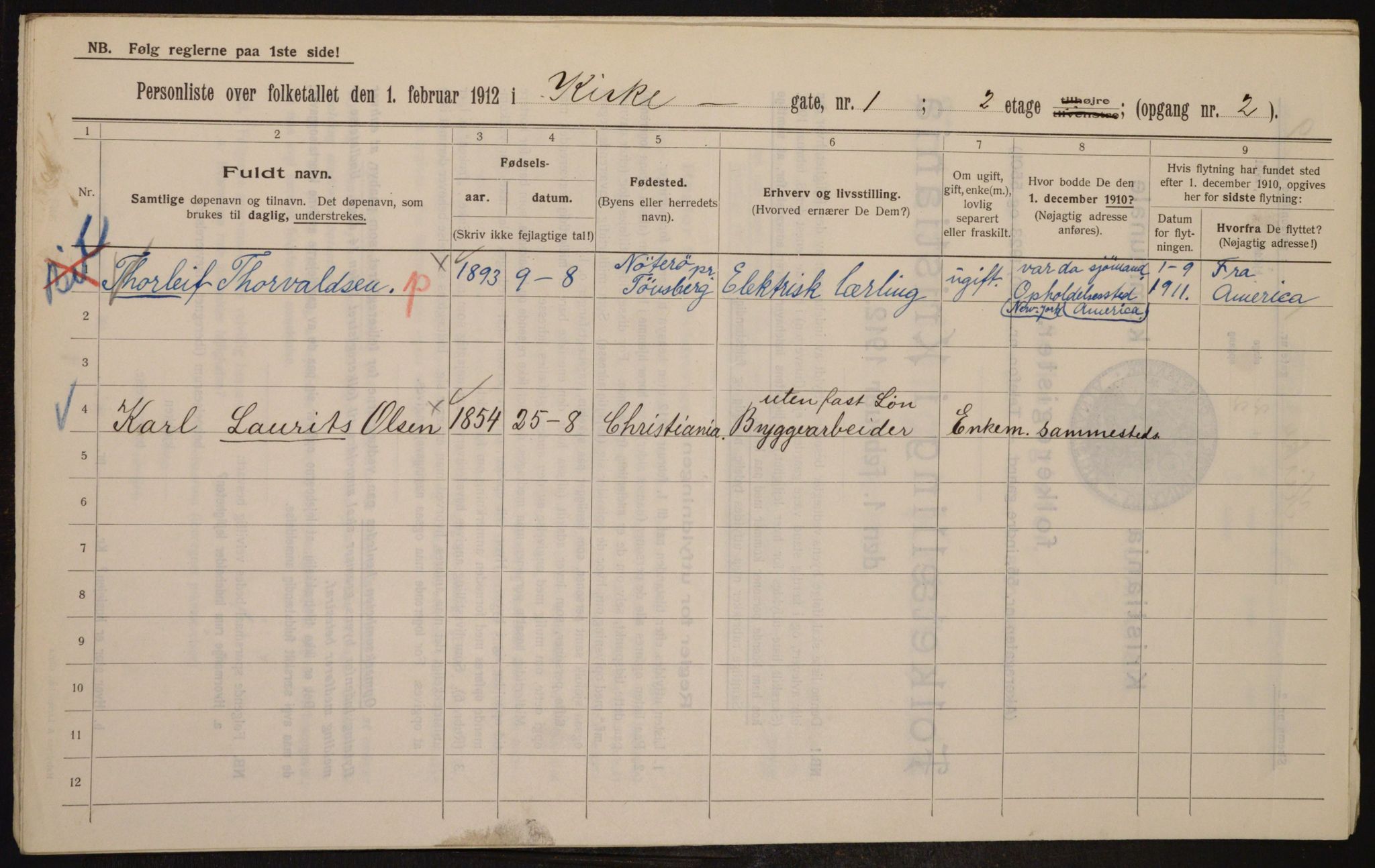 OBA, Municipal Census 1912 for Kristiania, 1912, p. 49984