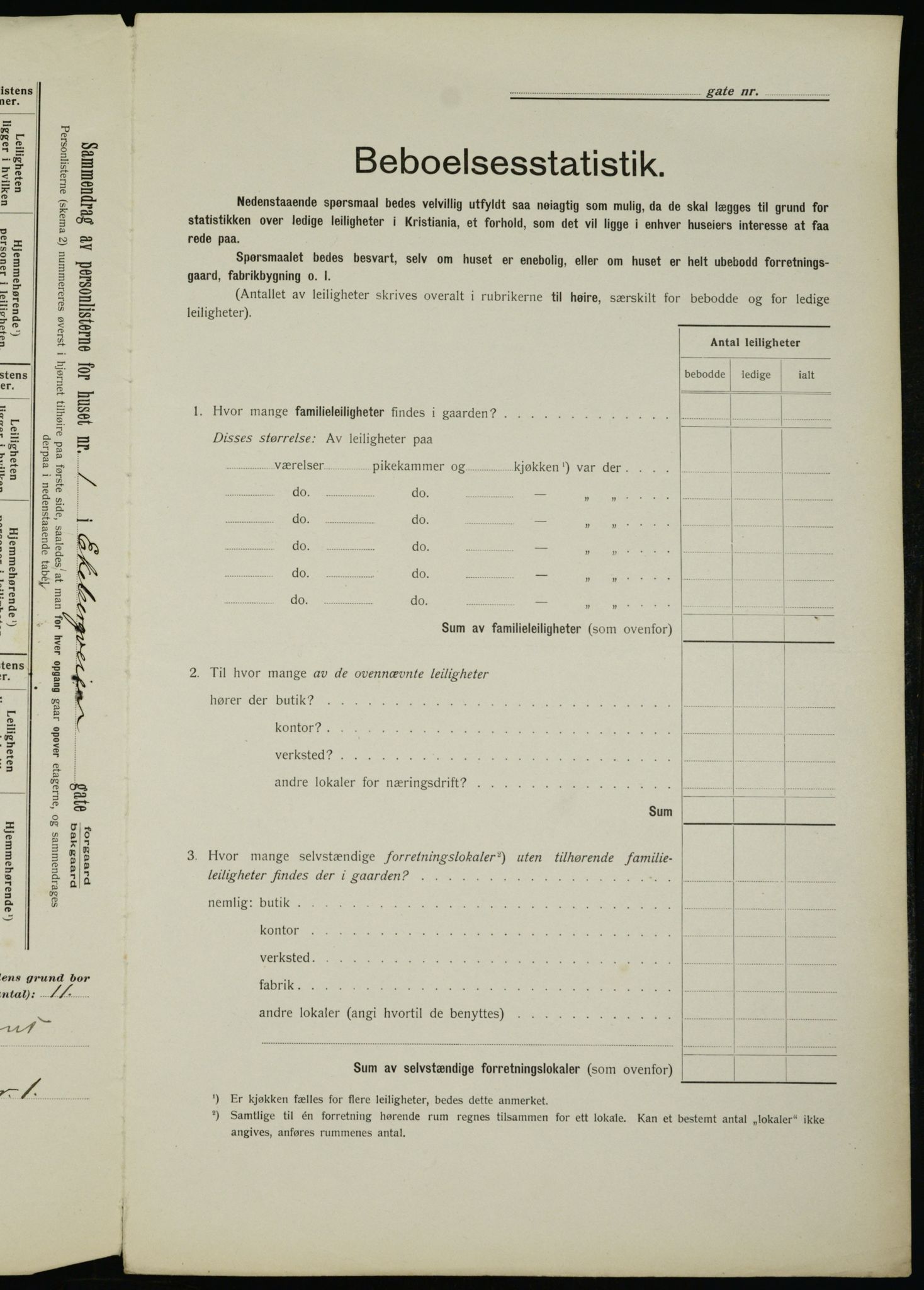 OBA, Municipal Census 1912 for Kristiania, 1912, p. 20054