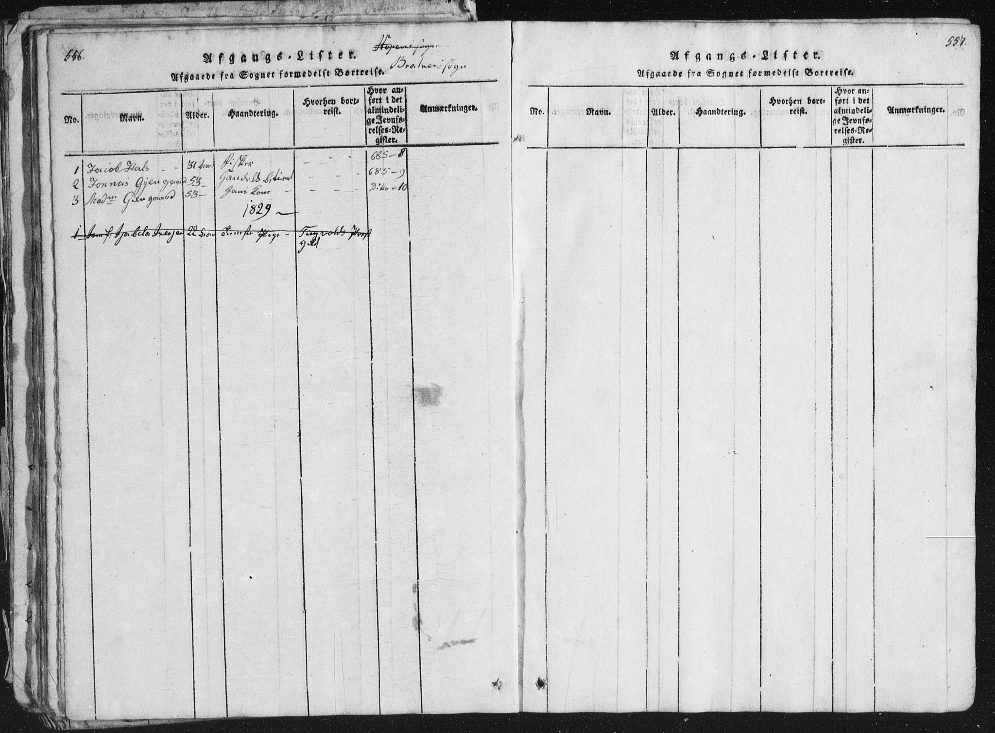 Ministerialprotokoller, klokkerbøker og fødselsregistre - Møre og Romsdal, SAT/A-1454/581/L0942: Parish register (copy) no. 581C00, 1820-1836, p. 556-557