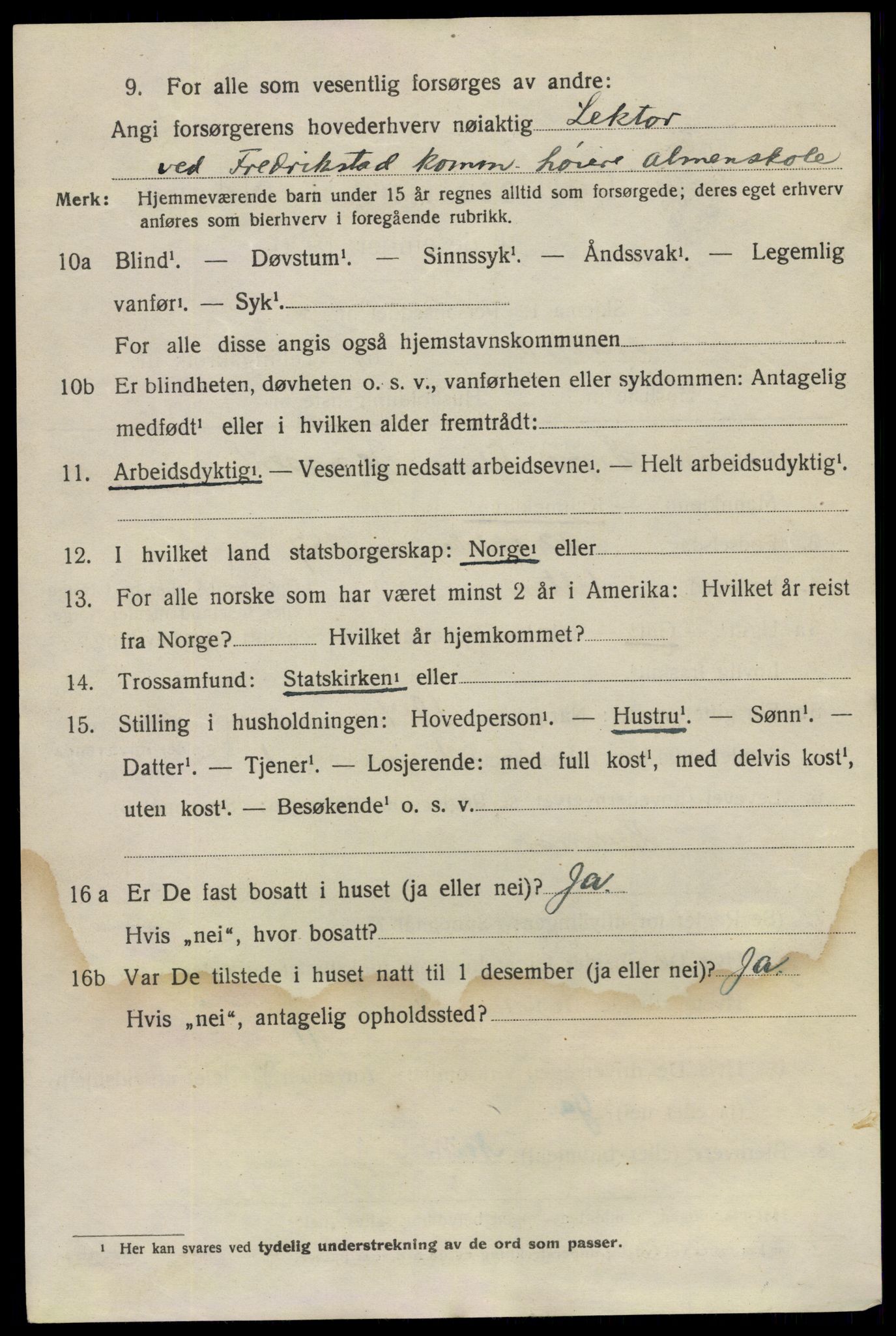 SAO, 1920 census for Fredrikstad, 1920, p. 32092