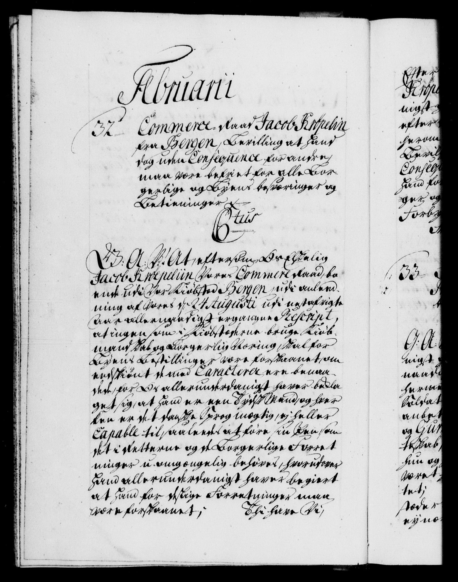 Danske Kanselli 1572-1799, AV/RA-EA-3023/F/Fc/Fca/Fcaa/L0030: Norske registre, 1737-1738, p. 27b