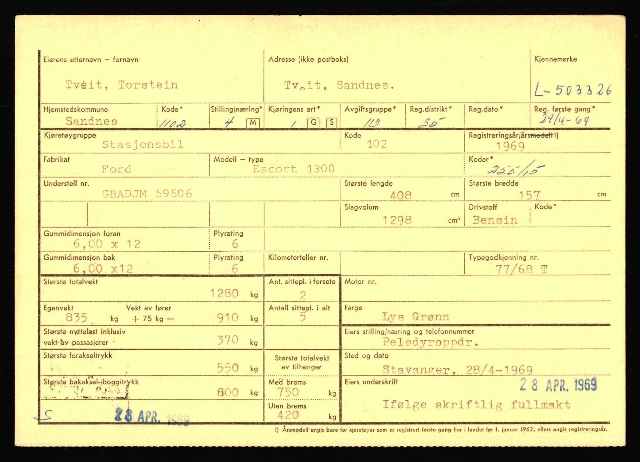 Stavanger trafikkstasjon, AV/SAST-A-101942/0/F/L0078: L-503000 - L-602908, 1930-1971, p. 217