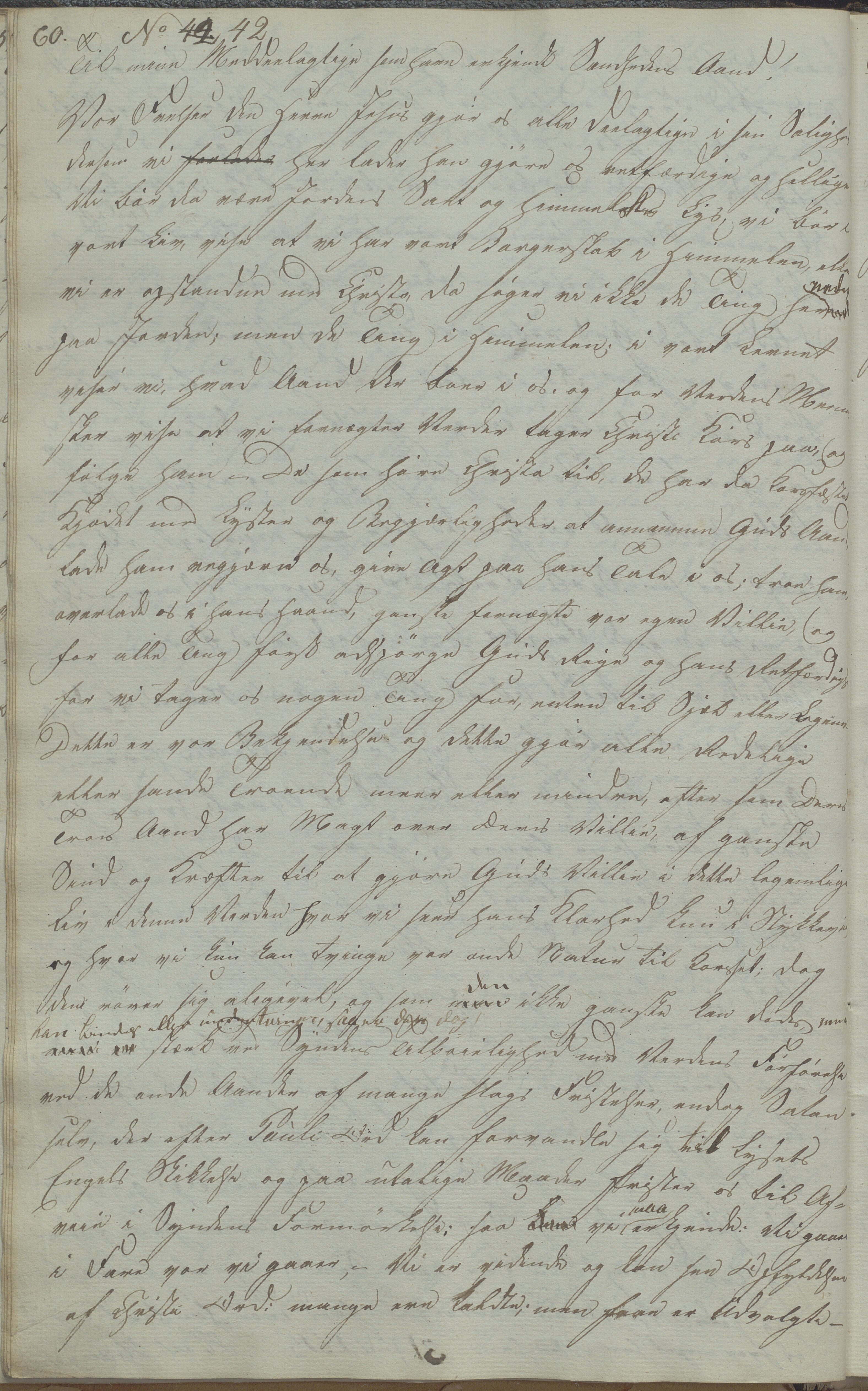 Heggtveitsamlingen, TMF/A-1007/H/L0052/0001: Innbundne brev Ms. S, med innlagt registratur / Innbundne brev Ms S. , 1801-1823, p. 60