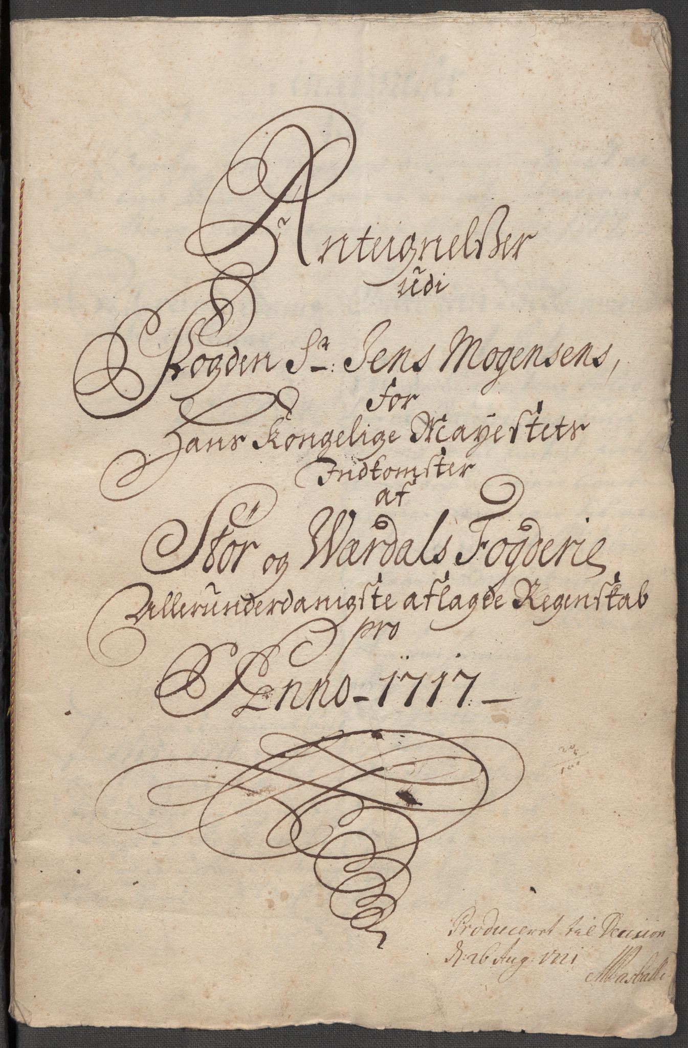 Rentekammeret inntil 1814, Reviderte regnskaper, Fogderegnskap, RA/EA-4092/R62/L4207: Fogderegnskap Stjørdal og Verdal, 1717, p. 313