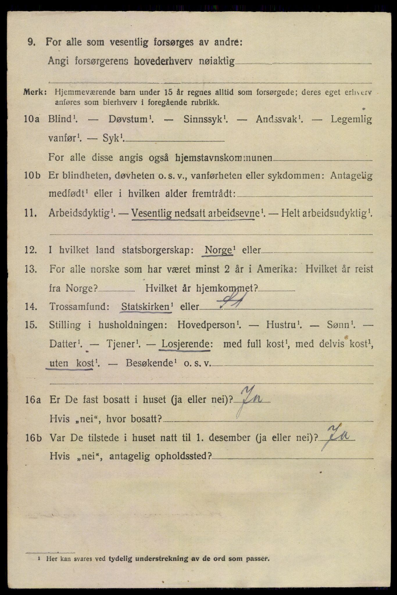 SAKO, 1920 census for Sandeherred, 1920, p. 5239