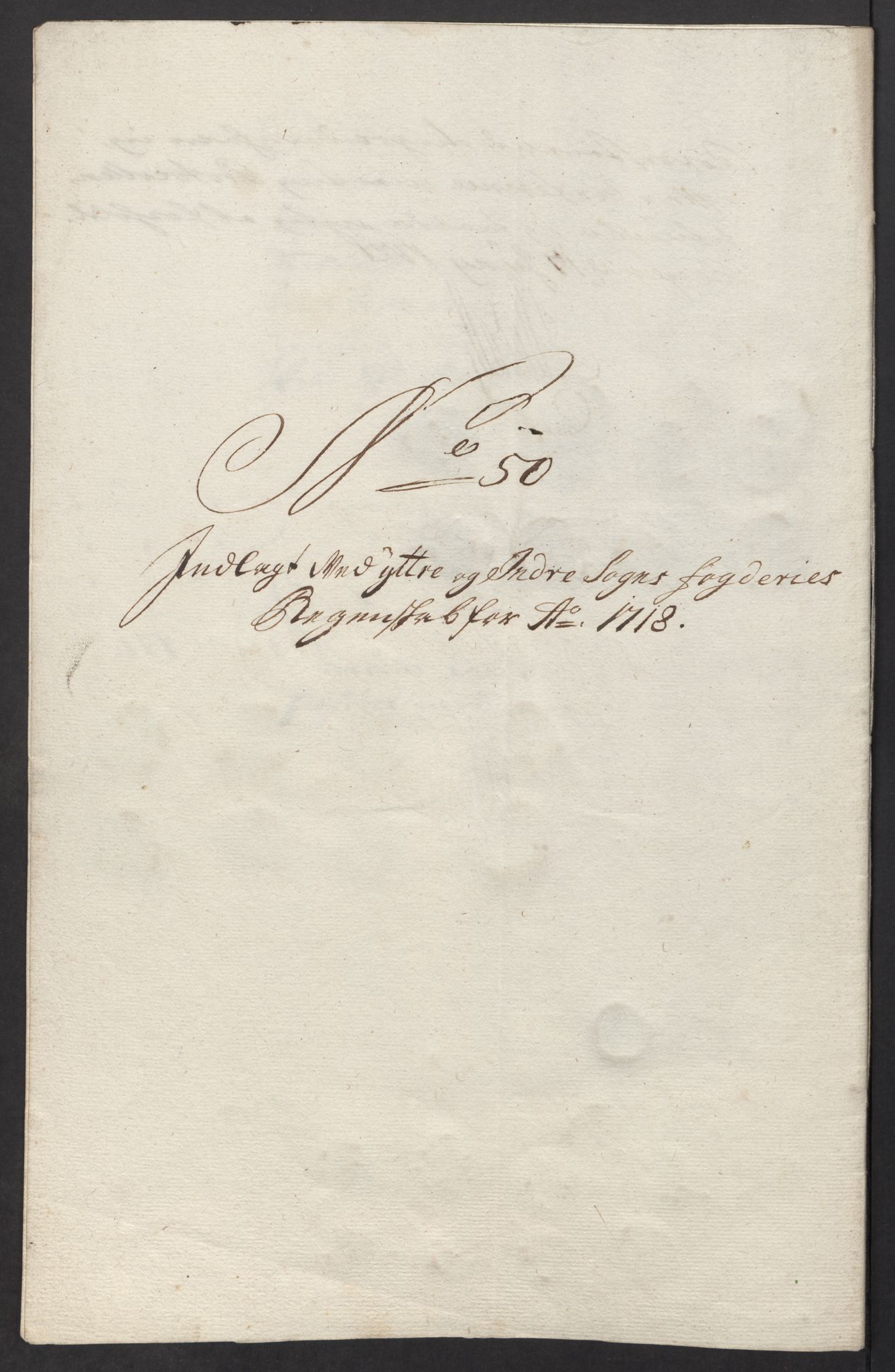 Rentekammeret inntil 1814, Reviderte regnskaper, Fogderegnskap, RA/EA-4092/R52/L3321: Fogderegnskap Sogn, 1717-1718, p. 781