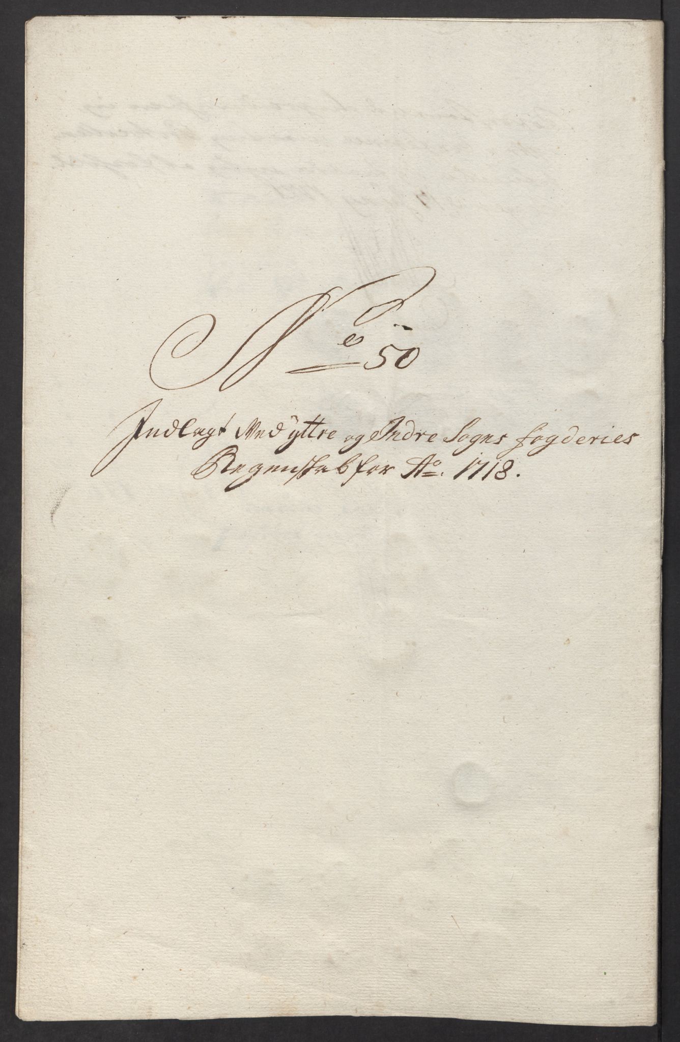 Rentekammeret inntil 1814, Reviderte regnskaper, Fogderegnskap, AV/RA-EA-4092/R52/L3321: Fogderegnskap Sogn, 1717-1718, p. 781