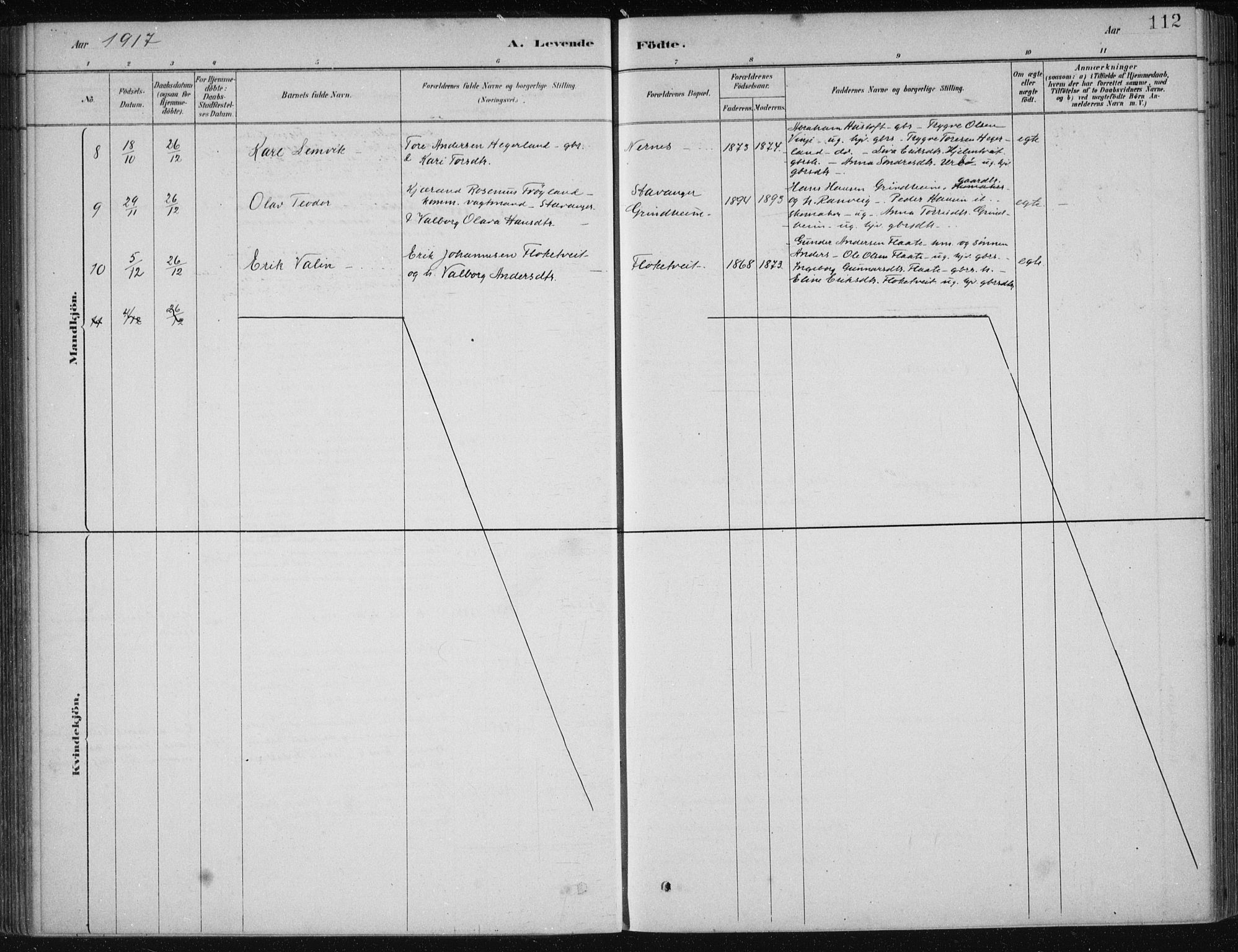 Etne sokneprestembete, AV/SAB-A-75001/H/Haa: Parish register (official) no. D  1, 1879-1919, p. 112