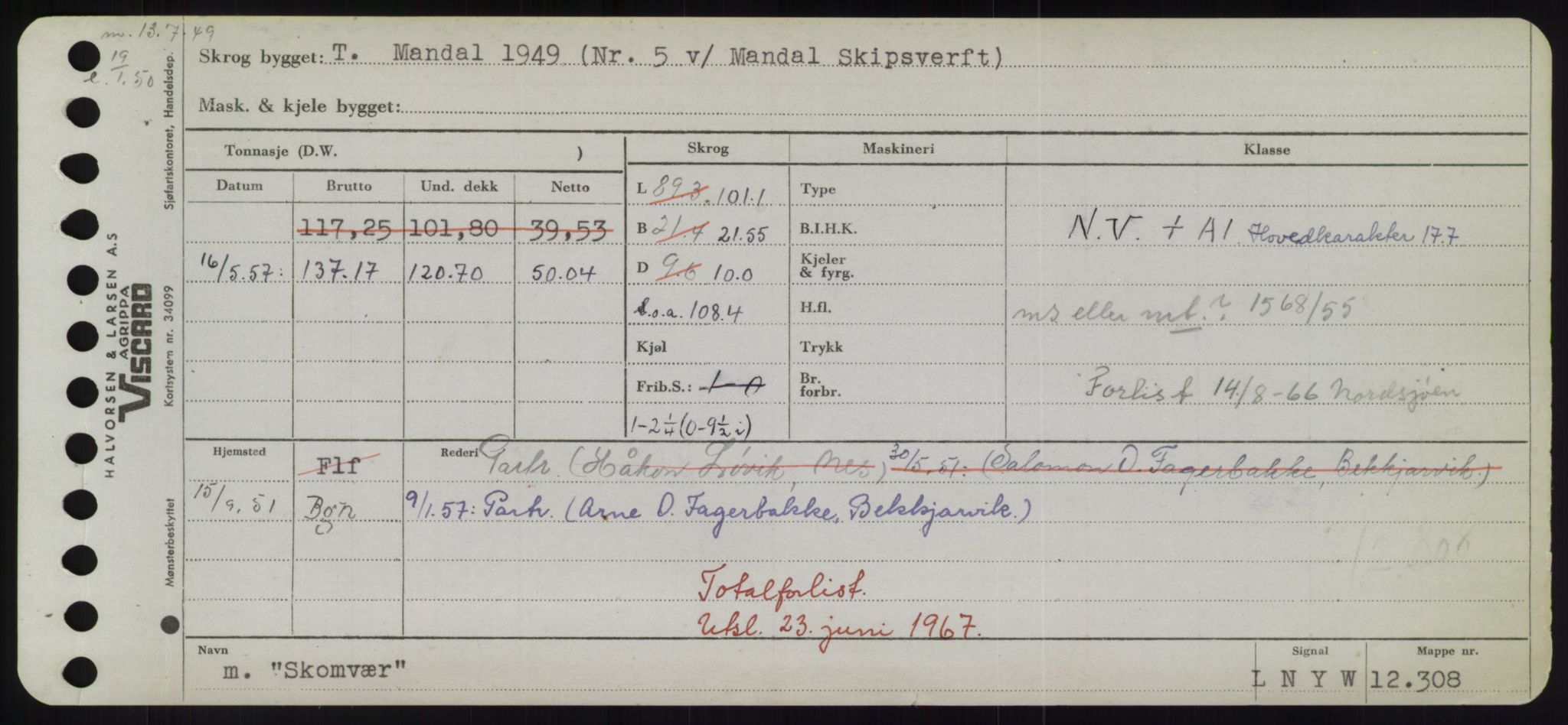 Sjøfartsdirektoratet med forløpere, Skipsmålingen, AV/RA-S-1627/H/Hd/L0034: Fartøy, Sk-Slå, p. 249