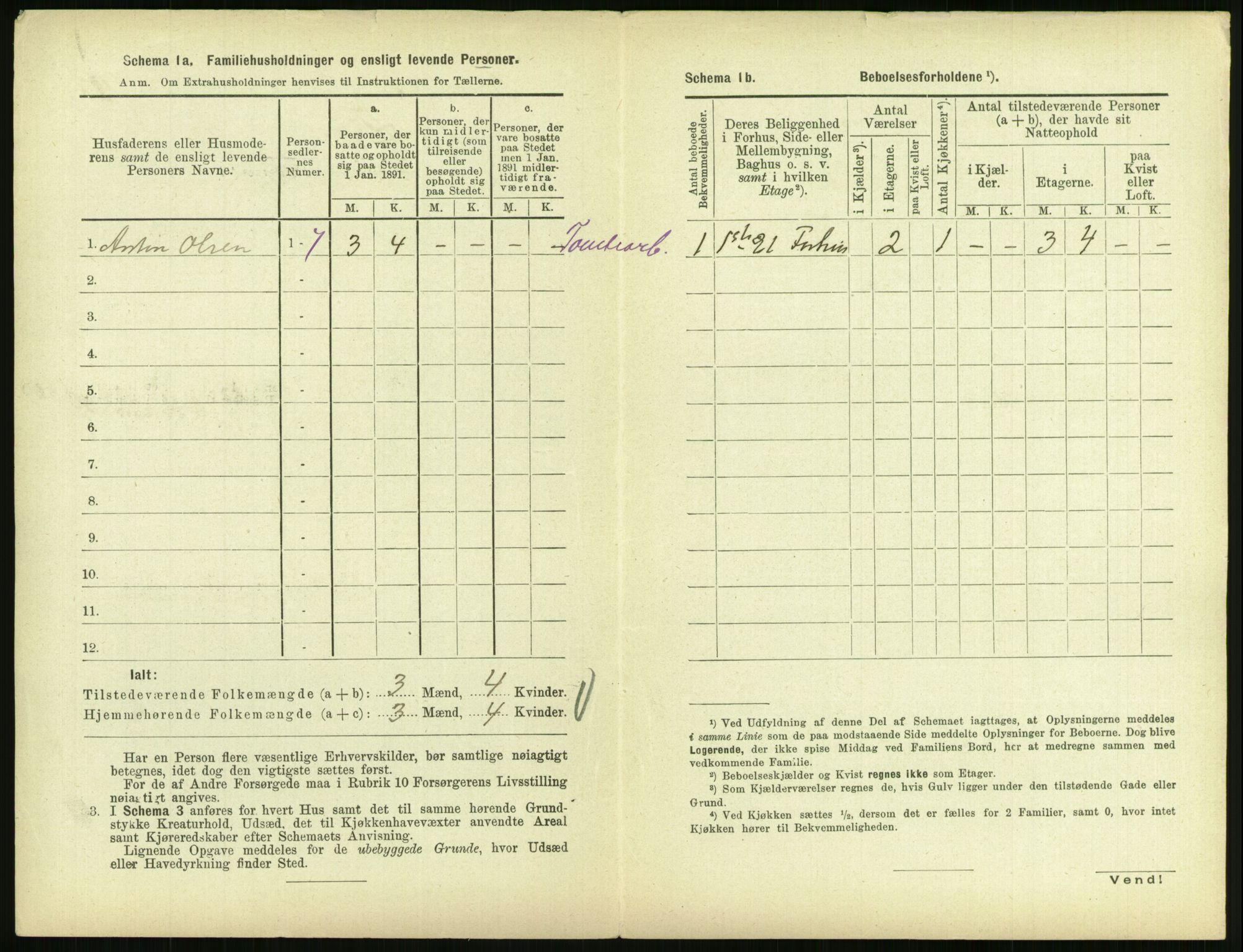 RA, 1891 census for 0707 Larvik, 1891, p. 2094