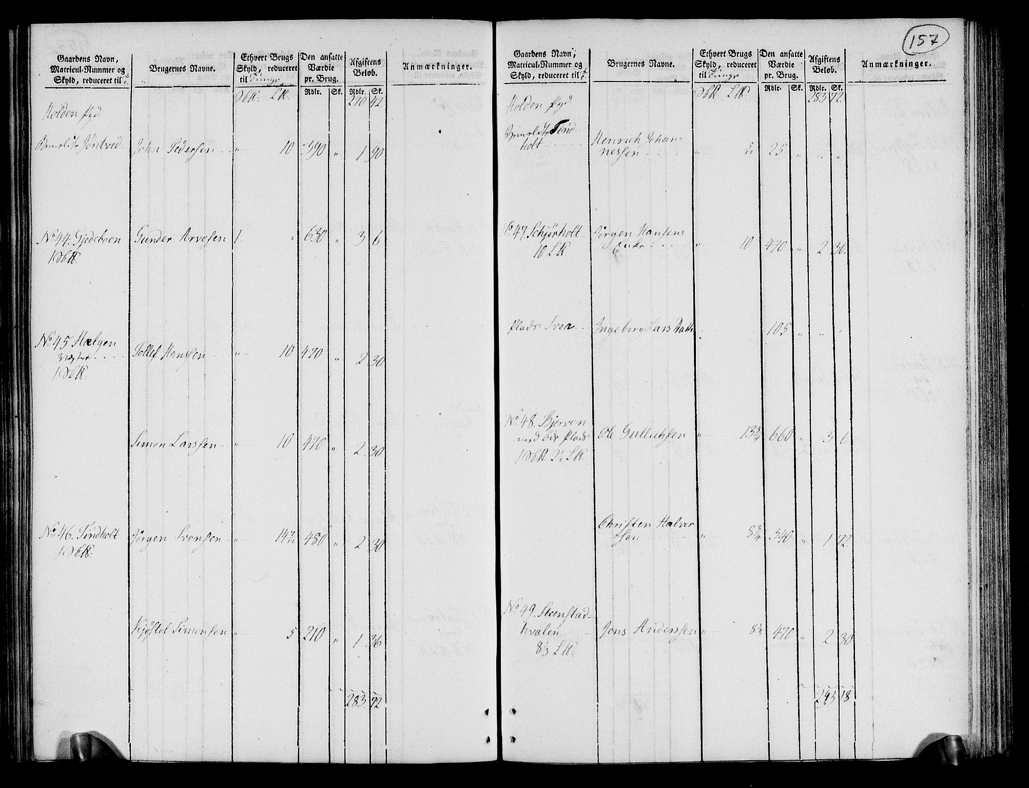 Rentekammeret inntil 1814, Realistisk ordnet avdeling, AV/RA-EA-4070/N/Ne/Nea/L0072: Nedre Telemarken og Bamble fogderi. Oppebørselsregister, 1803, p. 162