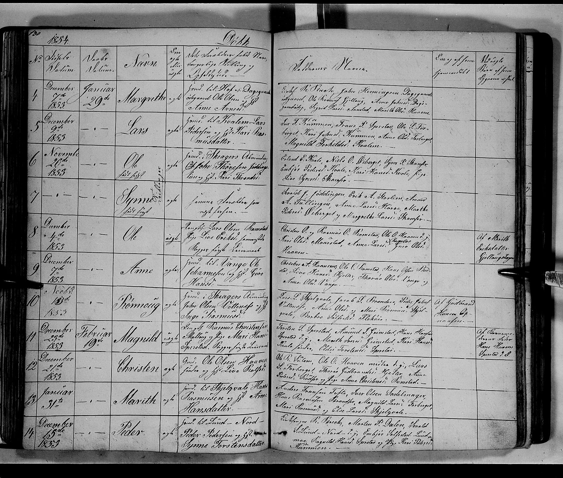 Lom prestekontor, SAH/PREST-070/L/L0004: Parish register (copy) no. 4, 1845-1864, p. 130-131