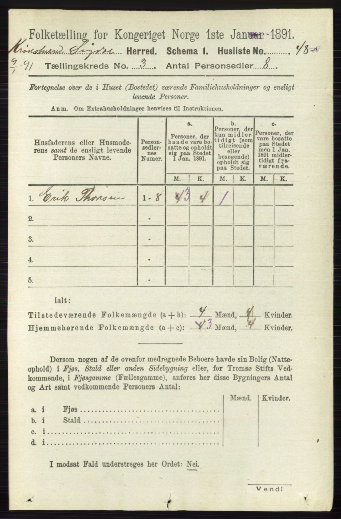 RA, 1891 census for 0621 Sigdal, 1891, p. 5569