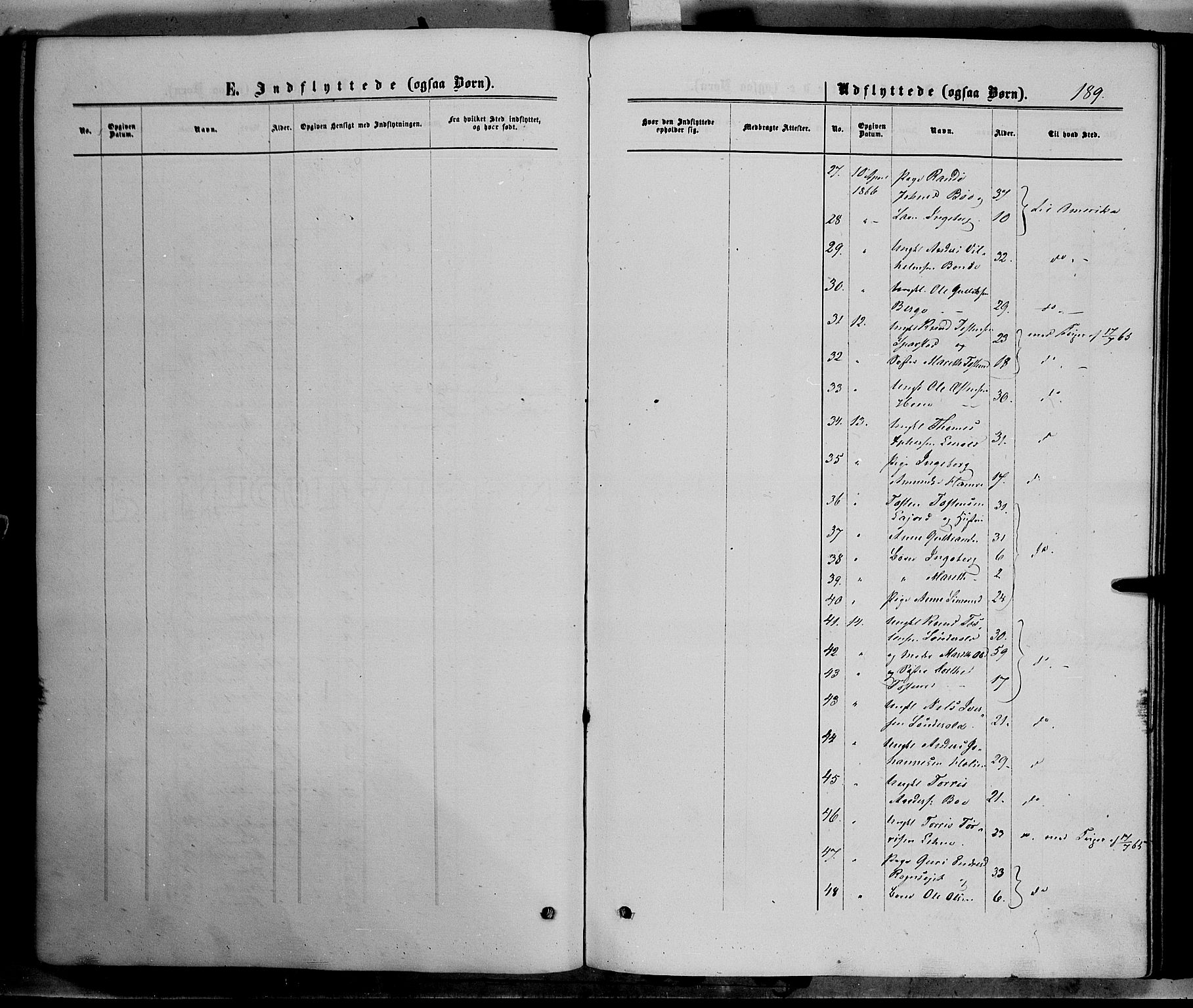 Vang prestekontor, Valdres, SAH/PREST-140/H/Ha/L0007: Parish register (official) no. 7, 1865-1881, p. 189