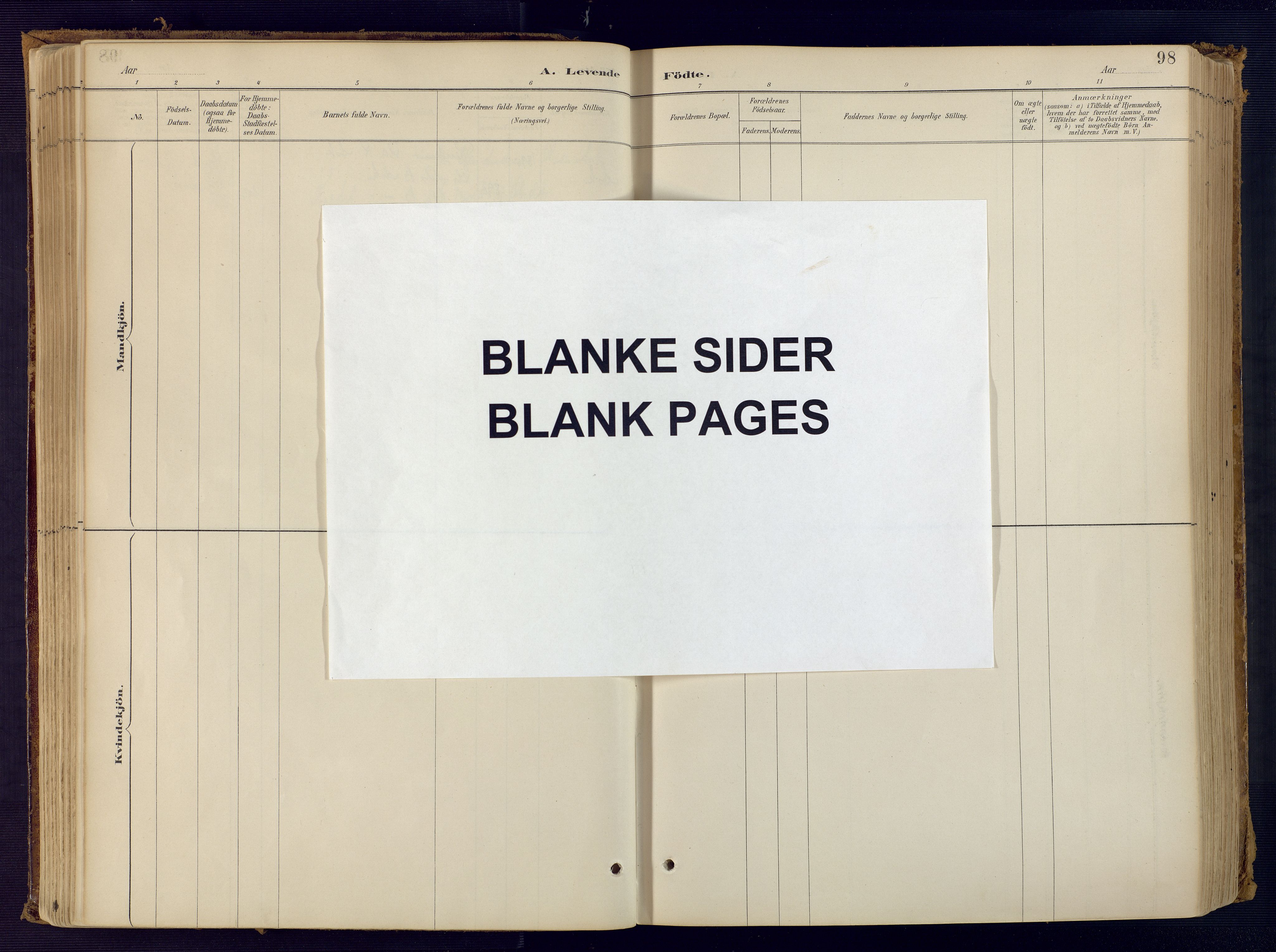 Bjelland sokneprestkontor, AV/SAK-1111-0005/F/Fa/Faa/L0004: Parish register (official) no. A 4, 1887-1923, p. 98