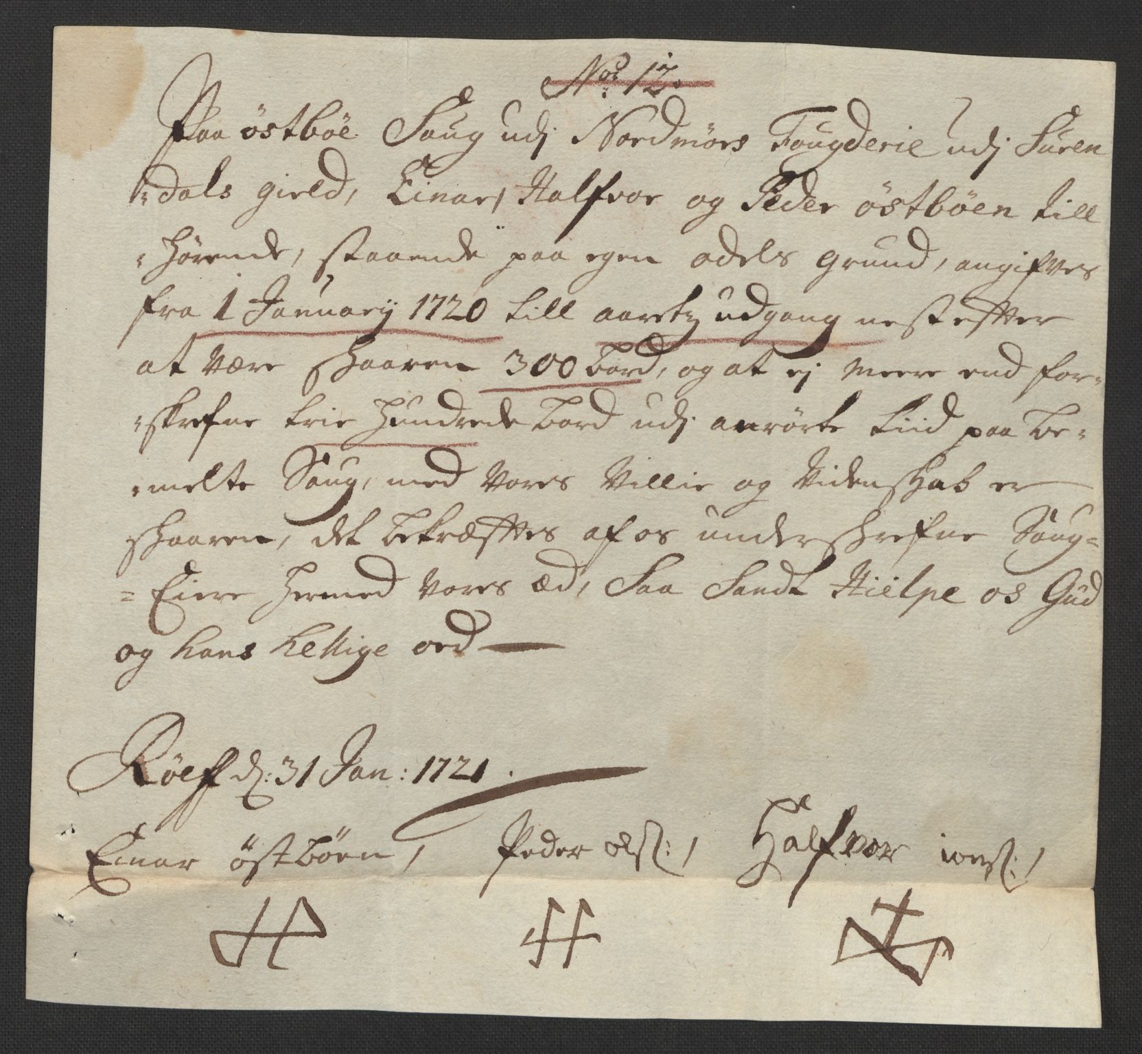 Rentekammeret inntil 1814, Reviderte regnskaper, Fogderegnskap, AV/RA-EA-4092/R56/L3753: Fogderegnskap Nordmøre, 1720, p. 124