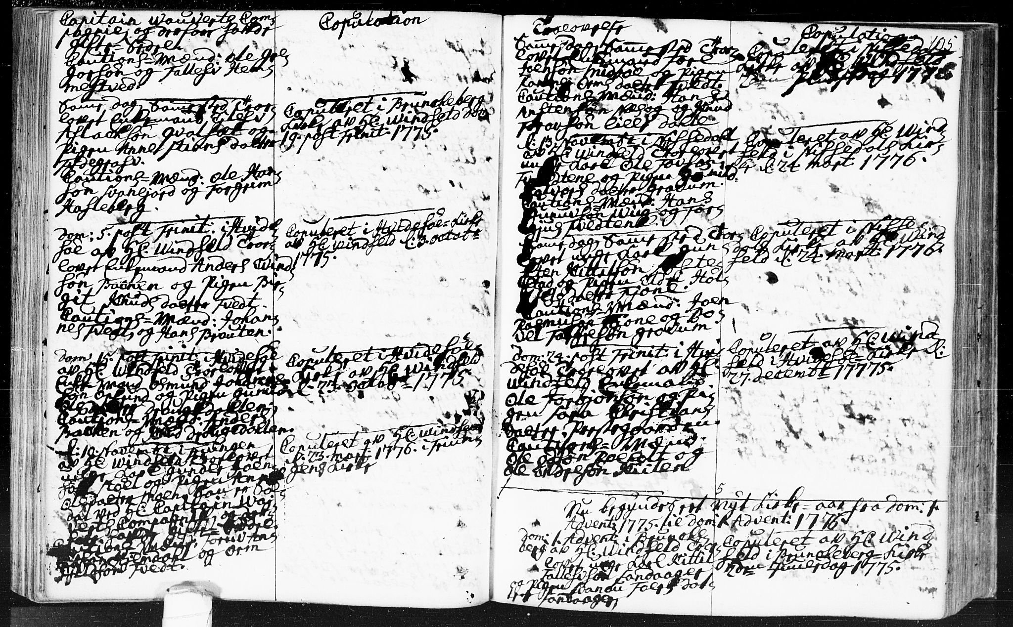 Kviteseid kirkebøker, AV/SAKO-A-276/F/Fa/L0002: Parish register (official) no. I 2, 1773-1786, p. 105